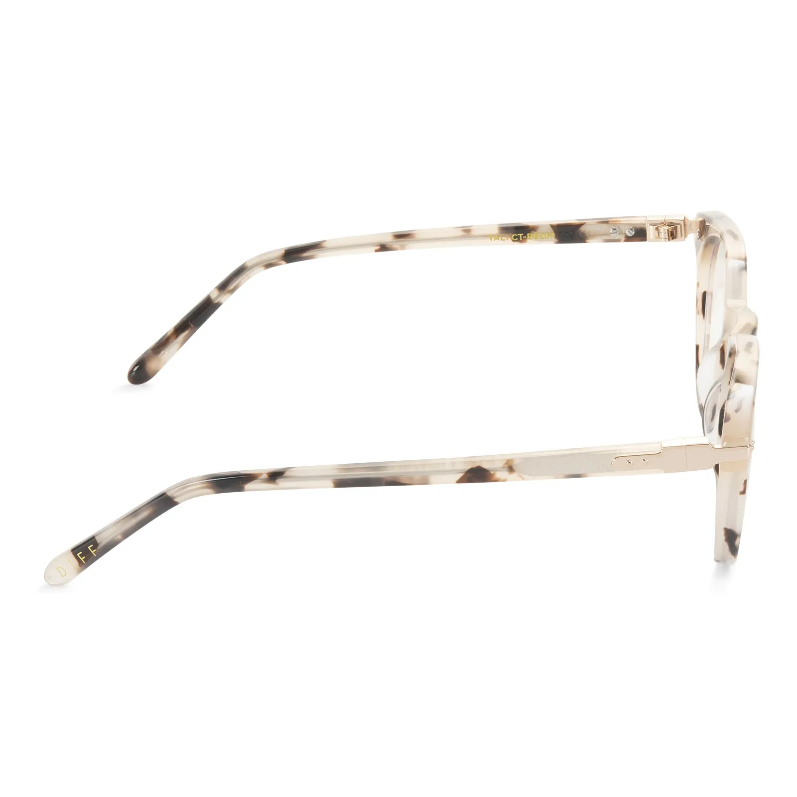 TALI - CREAM TORTOISE + BLUE LIGHT TECHNOLOGY GLASSES sold by Diff Eyewear product image thumbnail 4