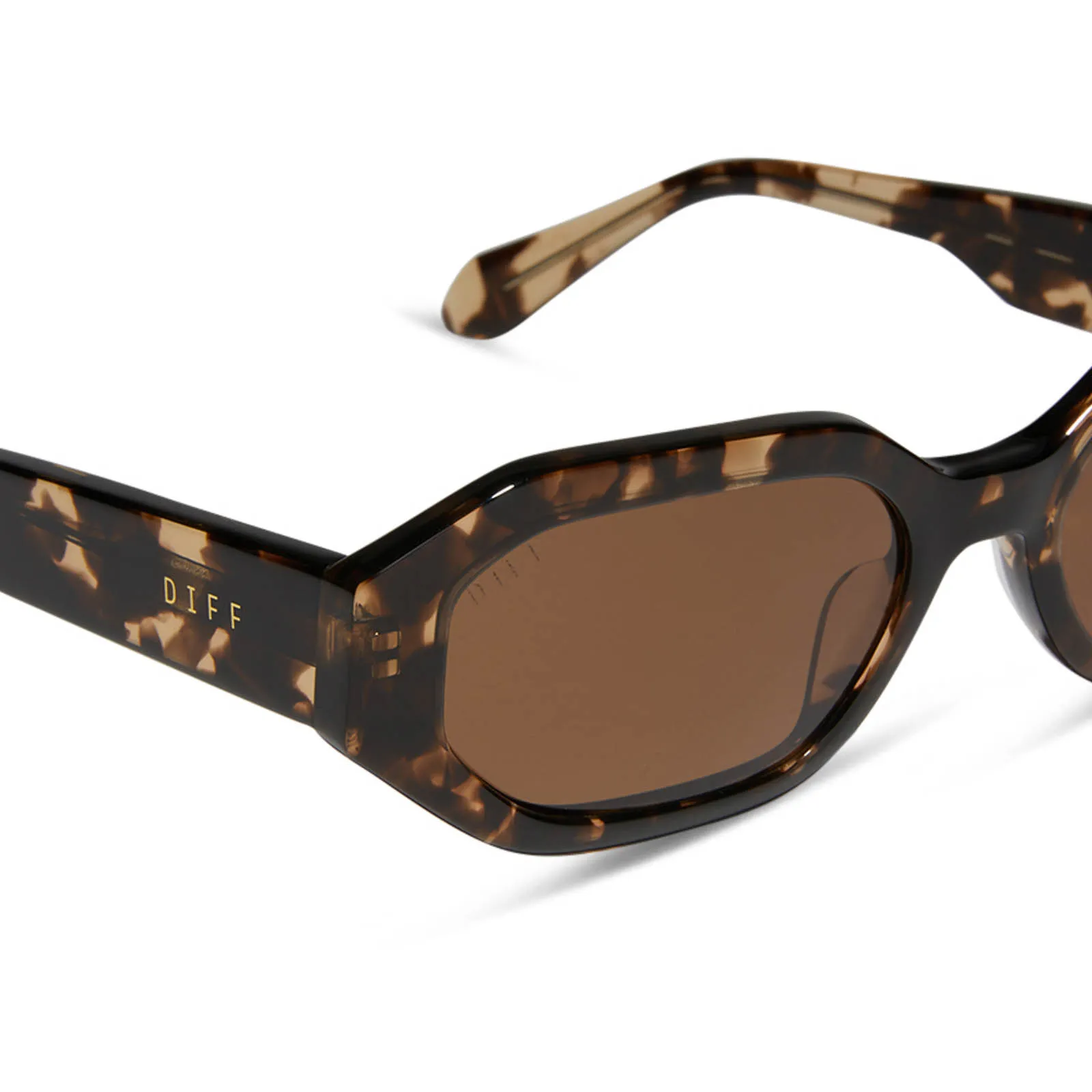 ALLEGRA - ESPRESSO TORTOISE + BROWN + POLARIZED SUNGLASSES sold by Diff Eyewear product image thumbnail 4