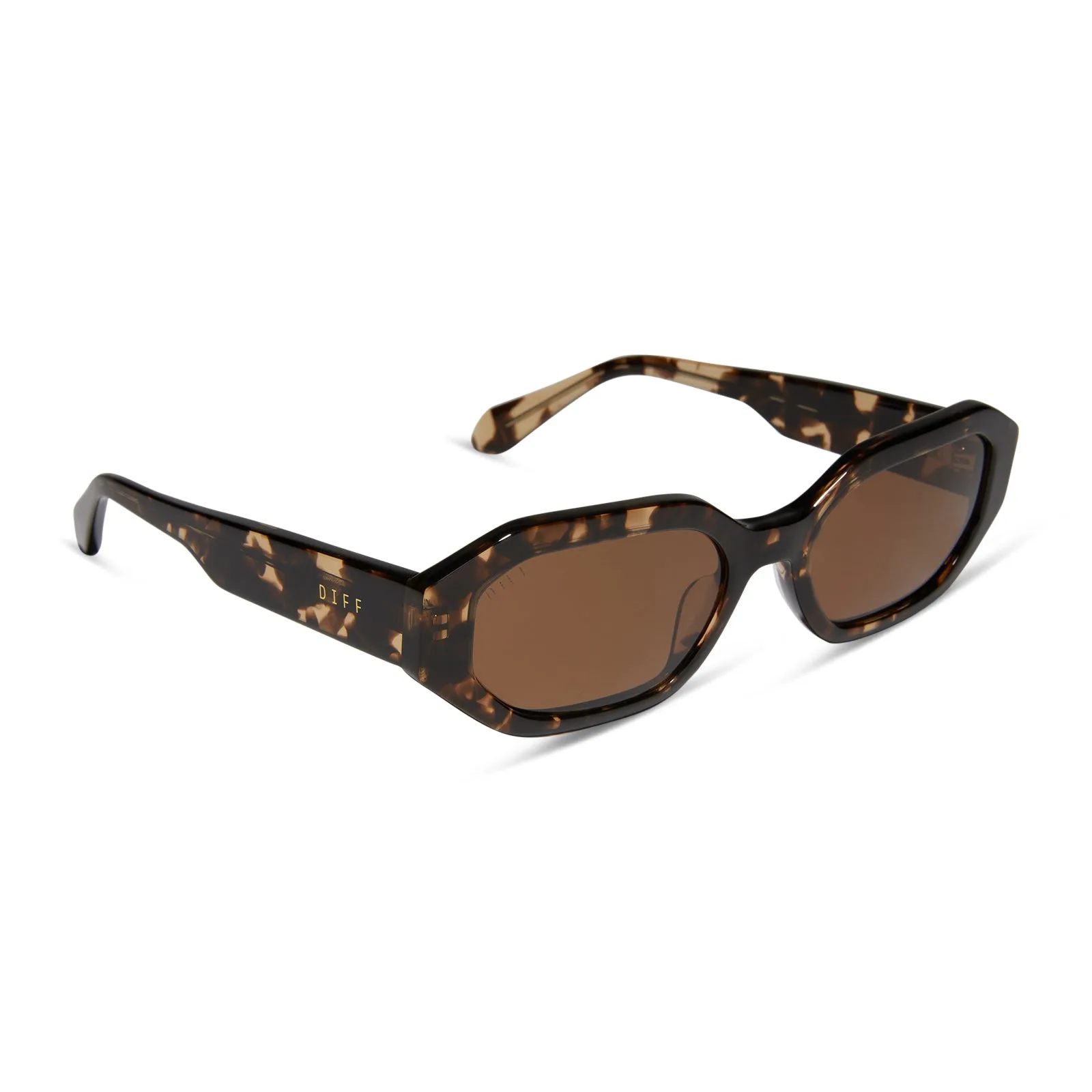 ALLEGRA - ESPRESSO TORTOISE + BROWN + POLARIZED SUNGLASSES sold by Diff Eyewear product image thumbnail 2