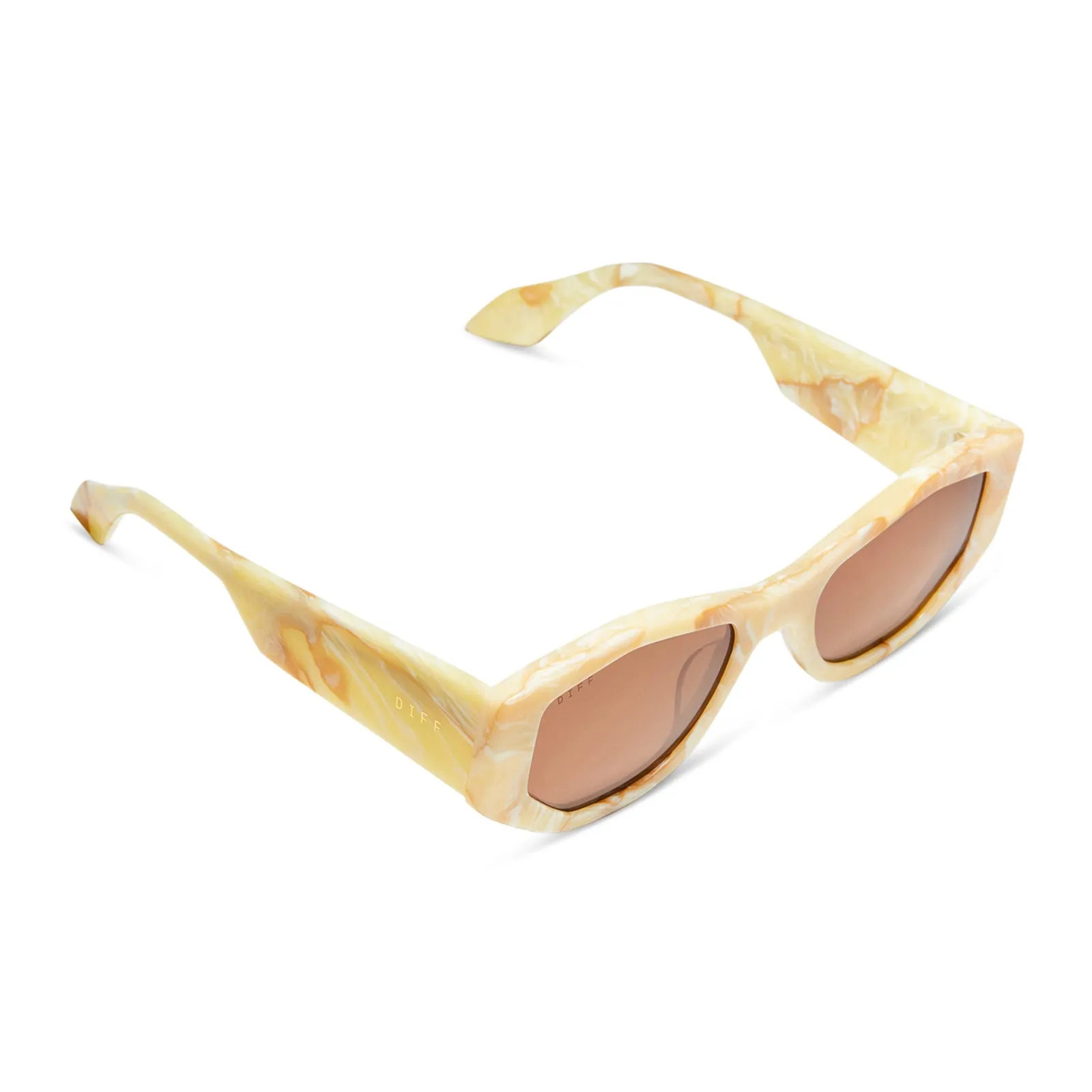 DIFF EYEWEAR ZOE - MILK N HONEY + BROWN SUNGLASSES ZOE - MILK N HONEY + BROWN SUNGLASSES | Parallel main image 4