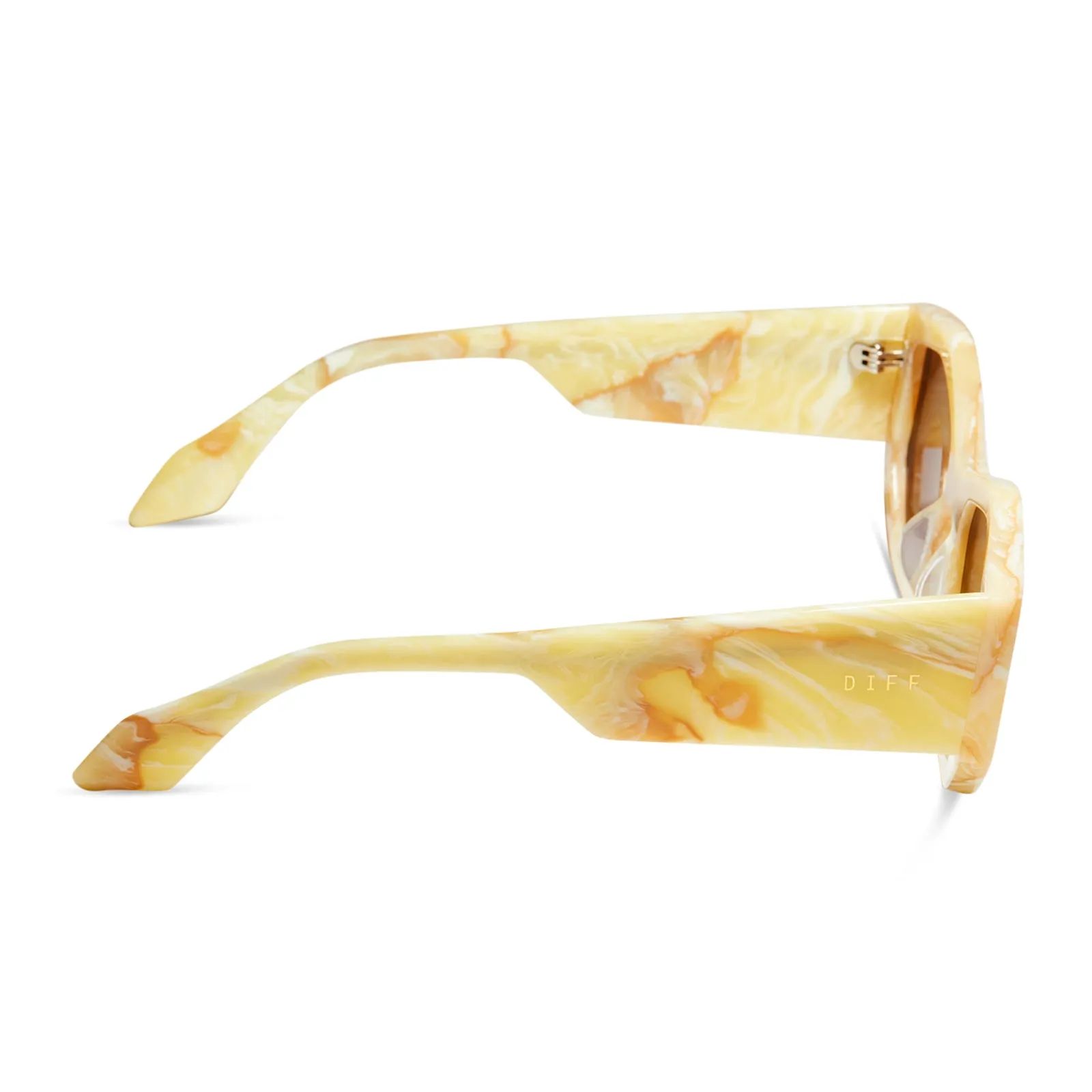 DIFF EYEWEAR ZOE - MILK N HONEY + BROWN SUNGLASSES ZOE - MILK N HONEY + BROWN SUNGLASSES | Parallel main image 3