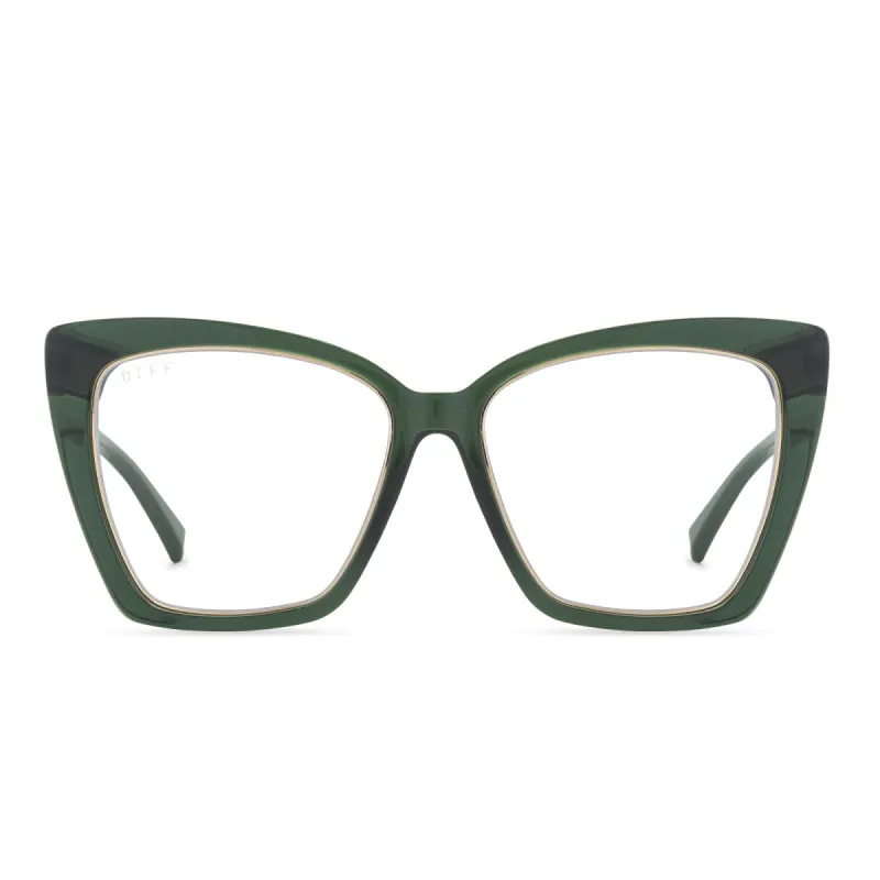 BECKY IV - SEA GRASS + BLUE LIGHT TECHNOLOGY GLASSES sold by Diff Eyewear