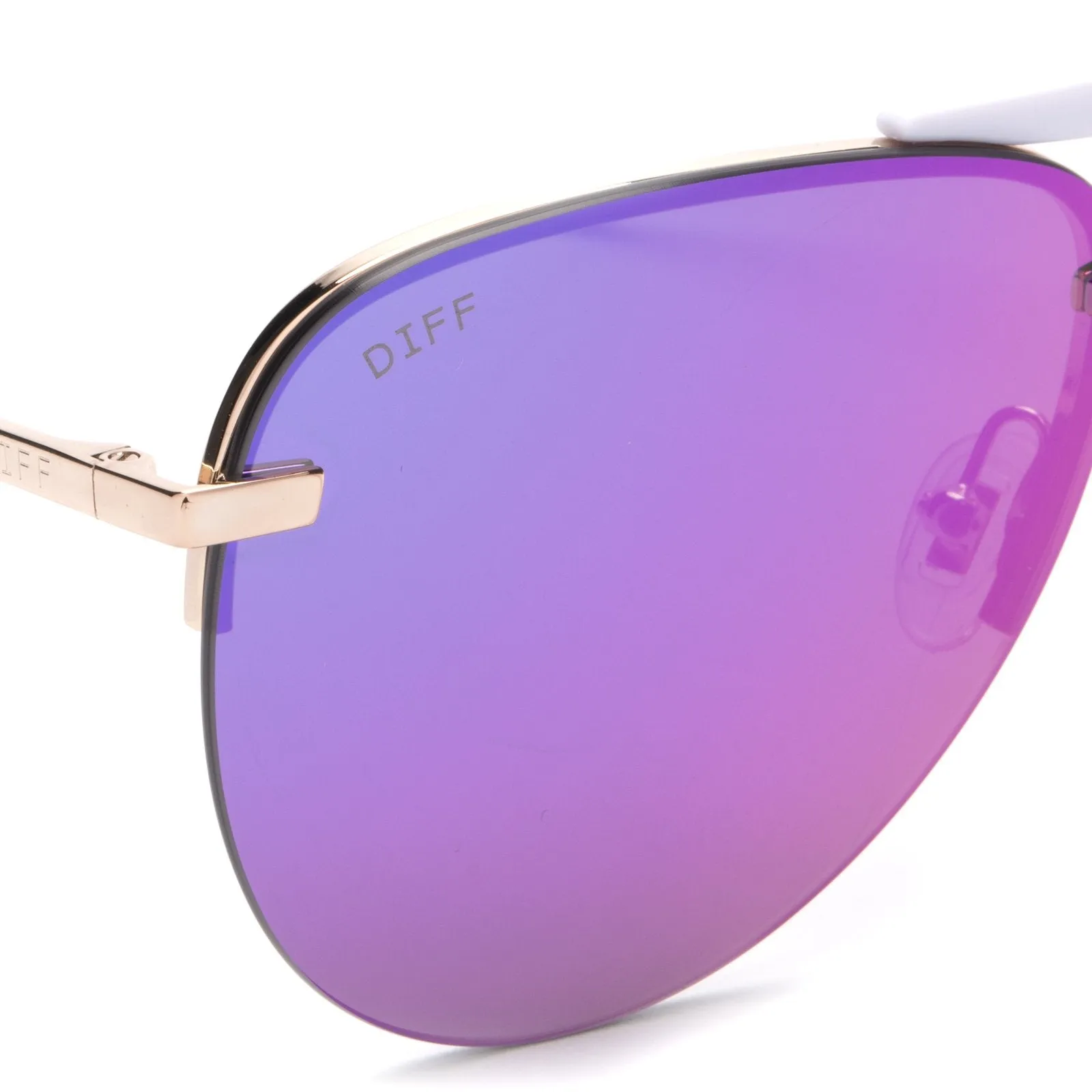TAHOE - GOLD + PURPLE MIRROR SUNGLASSES sold by Diff Eyewear product image thumbnail 4