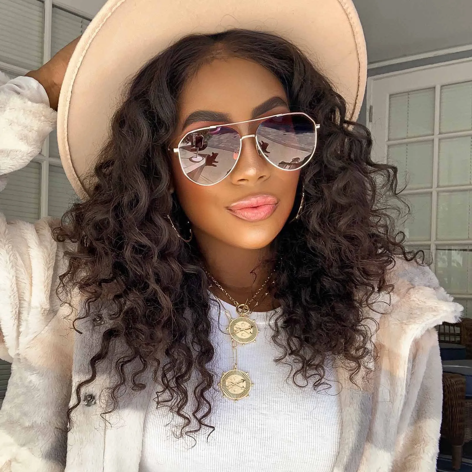 DASH - ROSE GOLD + WINE GRADIENT SUNGLASSES sold by Diff Eyewear product image thumbnail 5