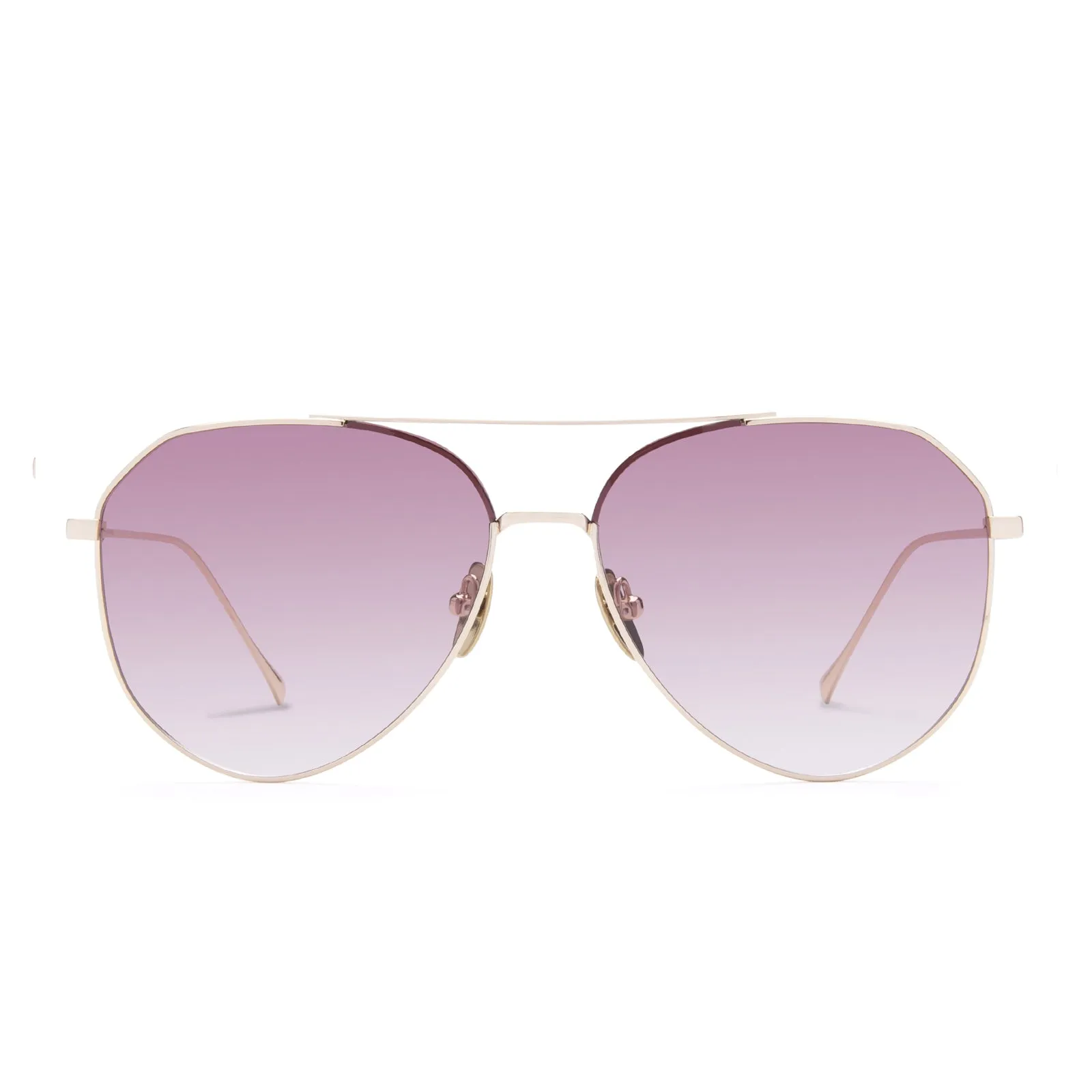 DASH - ROSE GOLD + WINE GRADIENT SUNGLASSES sold by Diff Eyewear