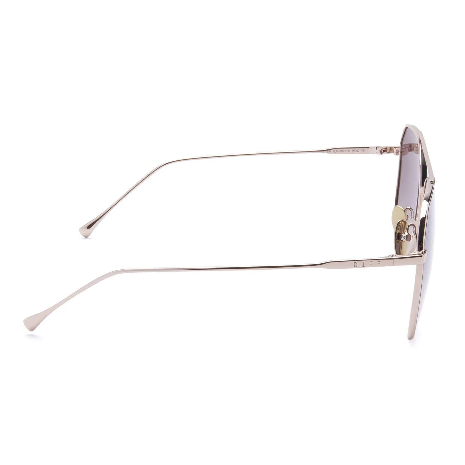 DASH - ROSE GOLD + WINE GRADIENT SUNGLASSES sold by Diff Eyewear product image thumbnail 4