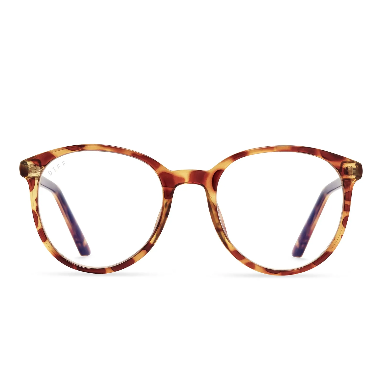 JEANNE - SOLSTICE TORTOISE + BLUE LIGHT READERS sold by Diff Eyewear