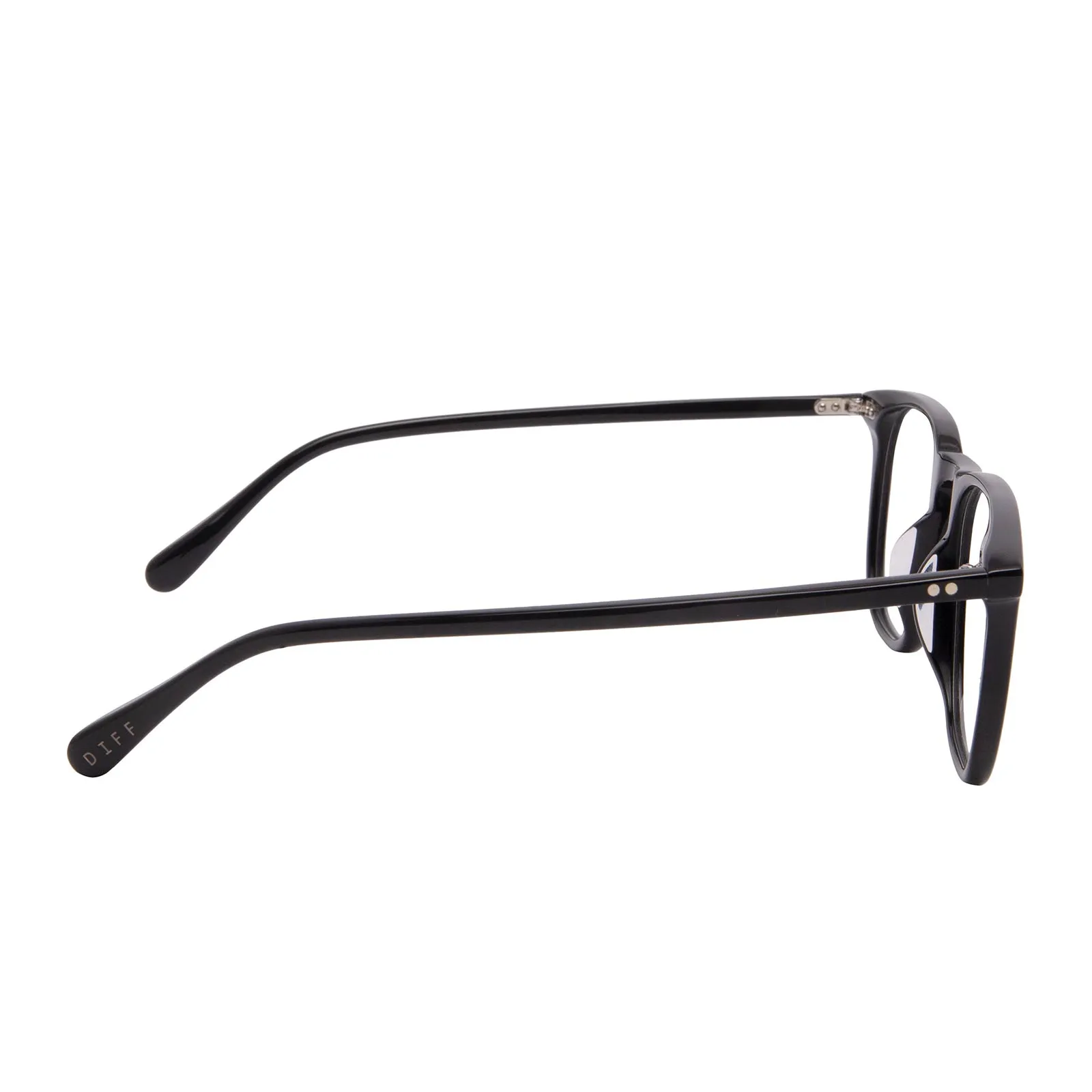 MAXWELL - BLACK + GLASSES sold by Diff Eyewear product image thumbnail 3