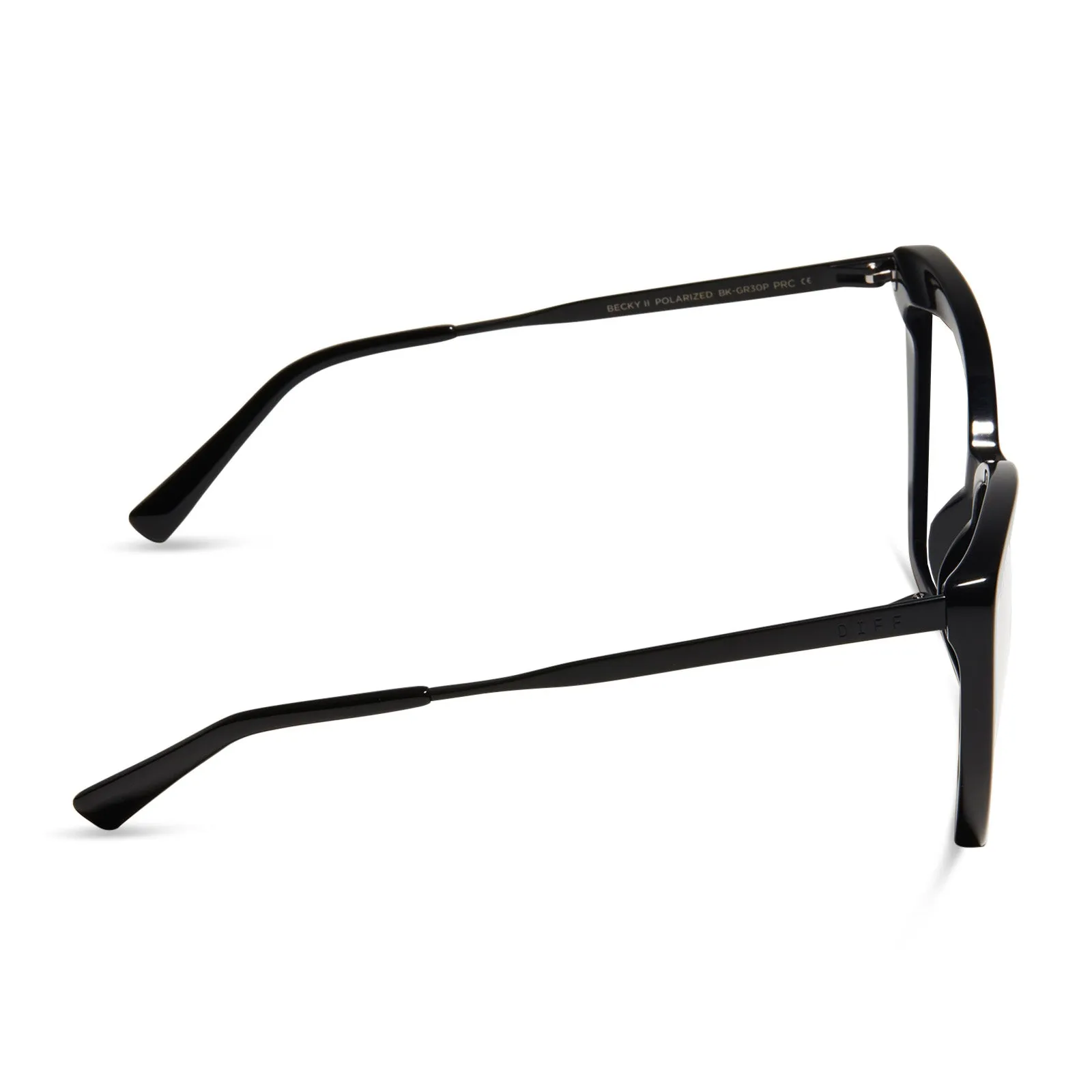 BECKY II - BLACK + GLASSES sold by Diff Eyewear product image thumbnail 3