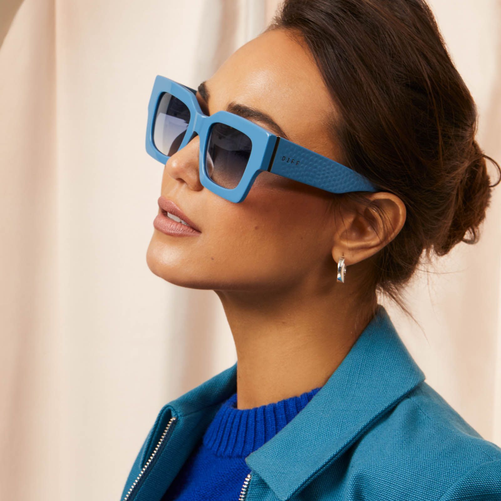 DANIELLA PYTHON - PALISADES BLUE + BLUE GRADIENT FLASH POLARIZED SUNGLASSES sold by Diff Eyewear product image thumbnail 6