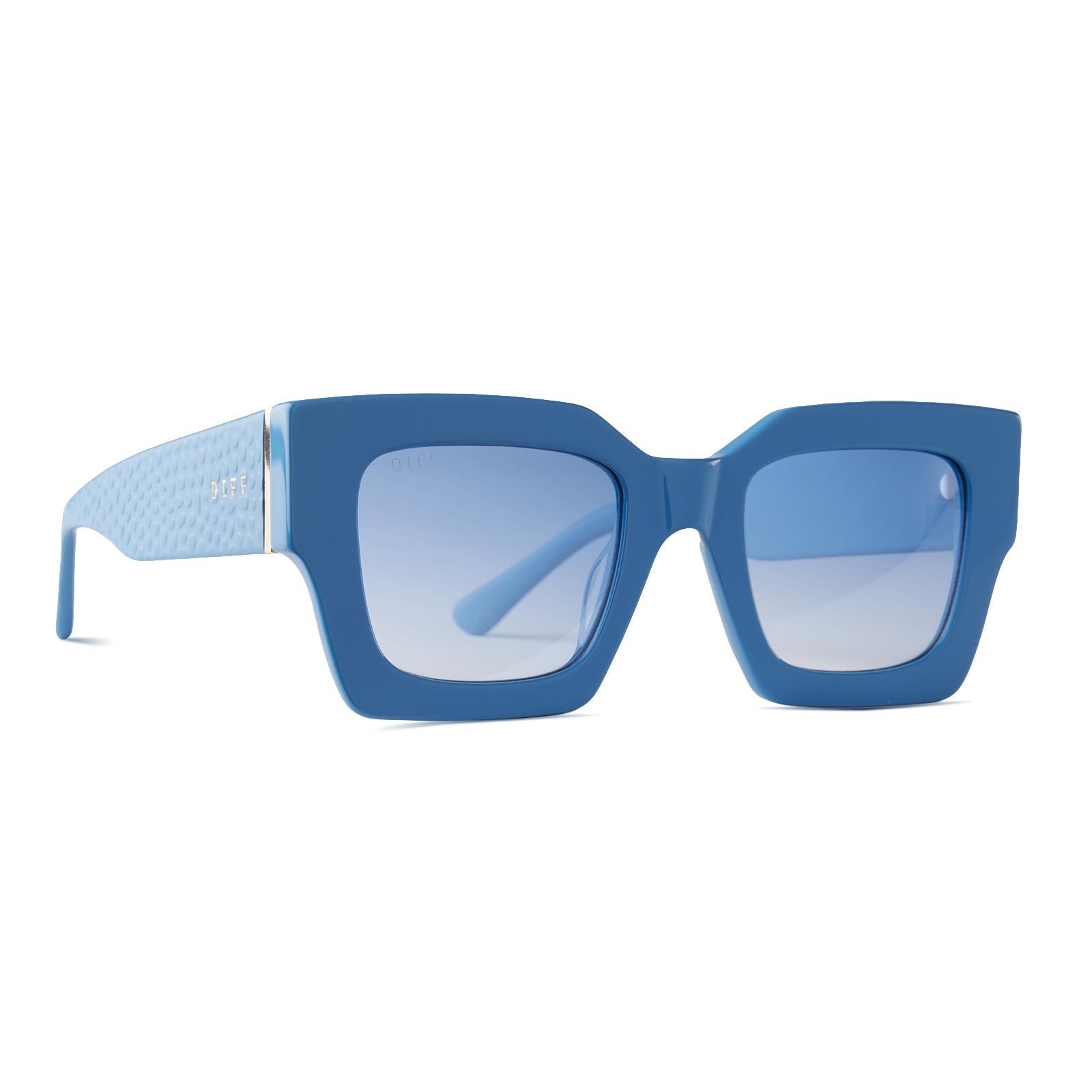 DANIELLA PYTHON - PALISADES BLUE + BLUE GRADIENT FLASH POLARIZED SUNGLASSES sold by Diff Eyewear product image thumbnail 3