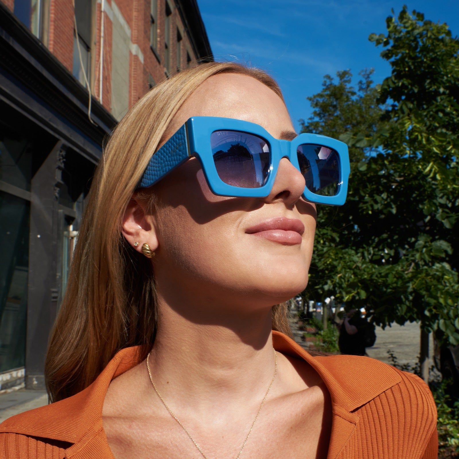 DANIELLA PYTHON - PALISADES BLUE + BLUE GRADIENT FLASH POLARIZED SUNGLASSES sold by Diff Eyewear product image thumbnail 8