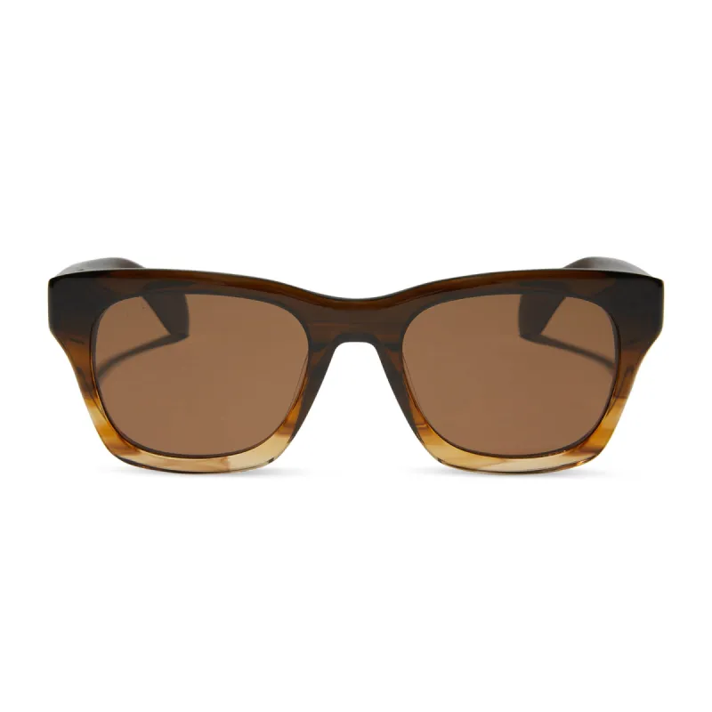 DEAN - WHISKEY FADE + BROWN + POLARIZED SUNGLASSES sold by Diff Eyewear
