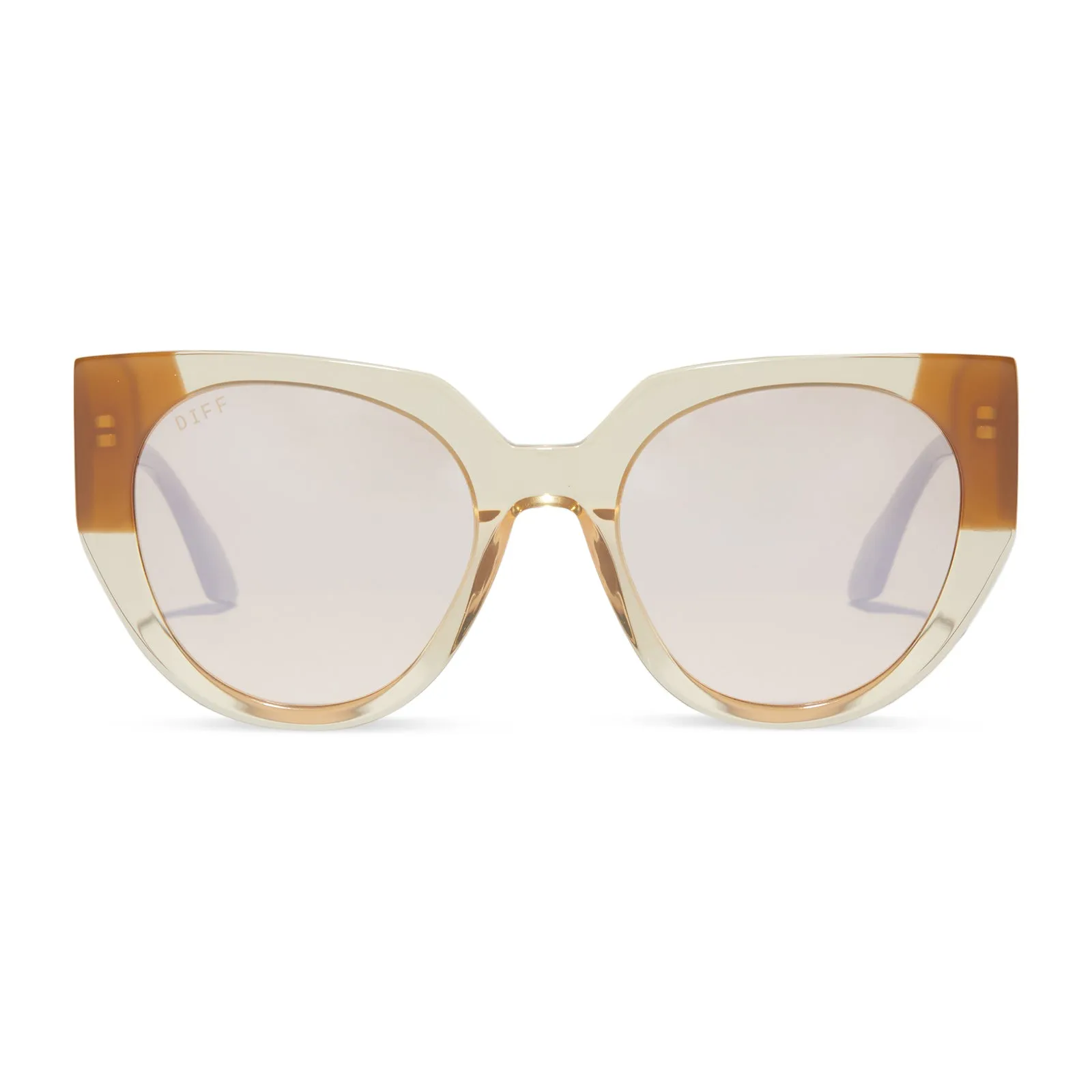 IVY - HONEY CRYSTAL W/ BROWN + HONEY SUNGLASSES sold by Diff Eyewear