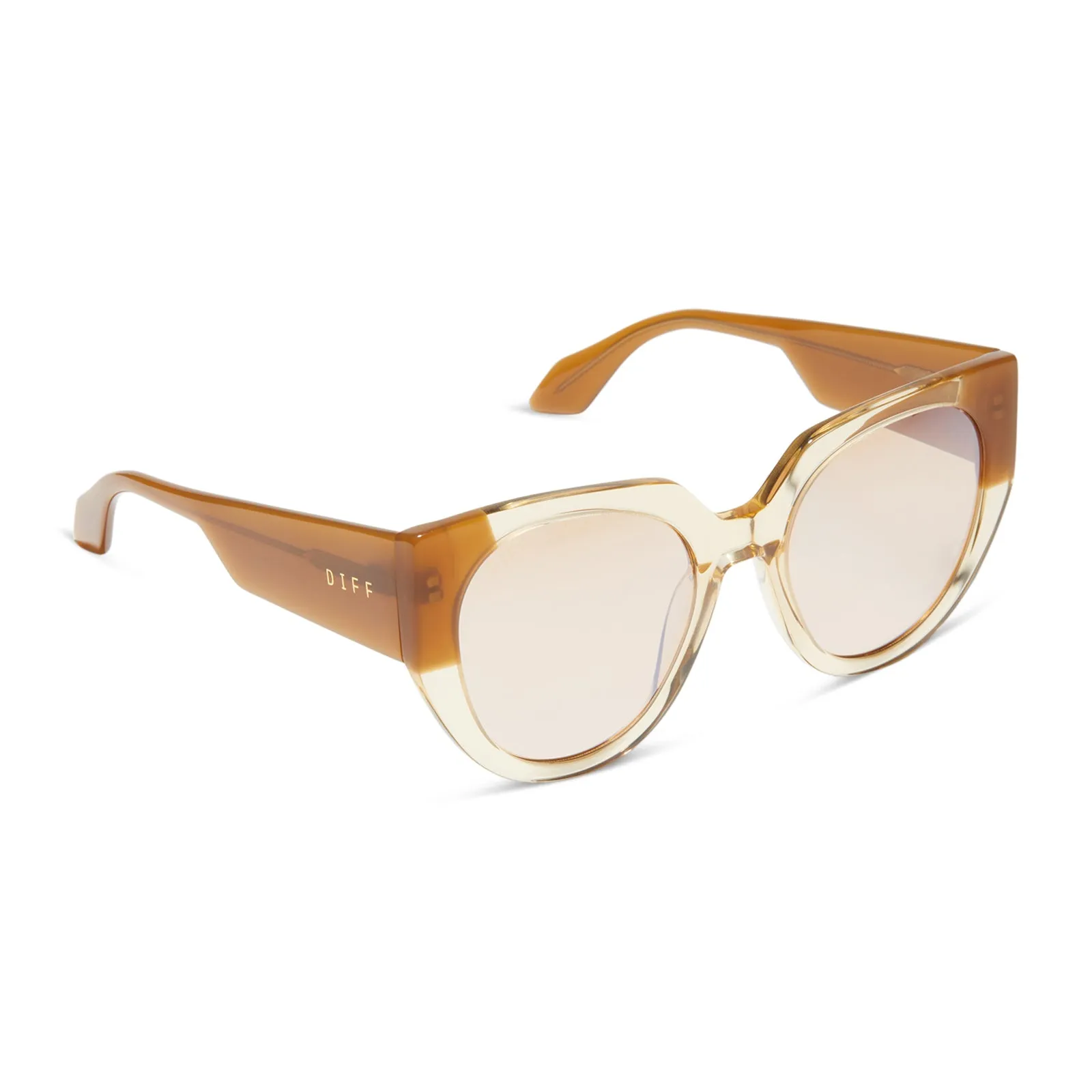 IVY - HONEY CRYSTAL W/ BROWN + HONEY SUNGLASSES sold by Diff Eyewear product image thumbnail 2