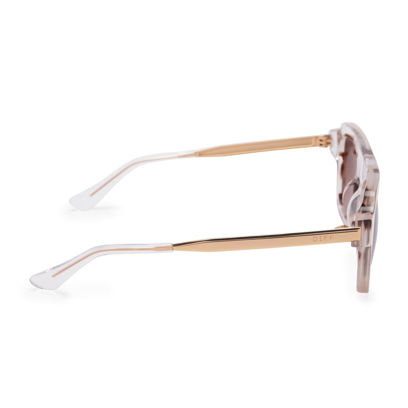 ALDEN - CLEAR CRYSTAL + WINE GRADIENT SUNGLASSES sold by Diff Eyewear product image thumbnail 4