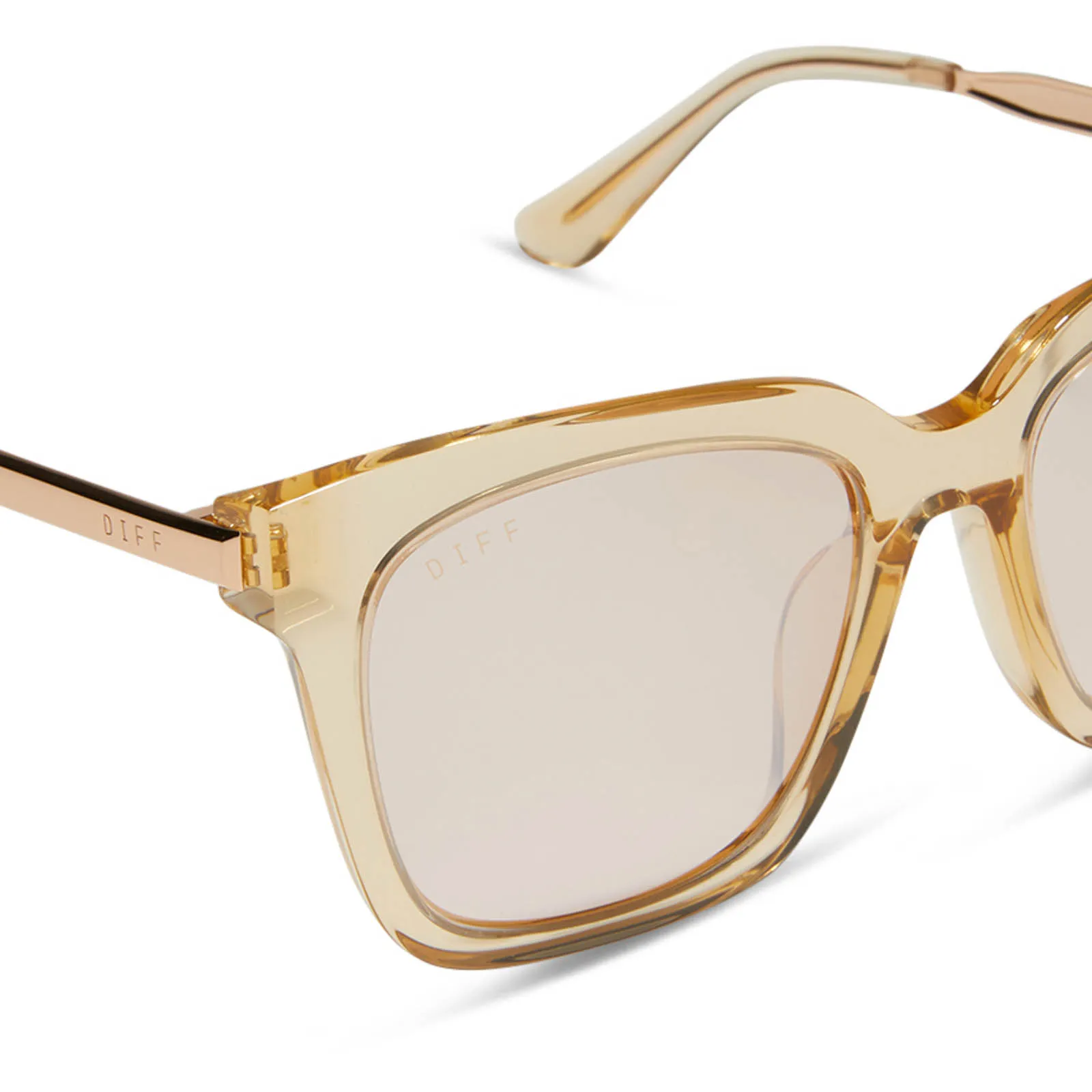 BELLA - HONEY CRYSTAL + HONEY CRYSTAL FLASH SUNGLASSES sold by Diff Eyewear product image thumbnail 4