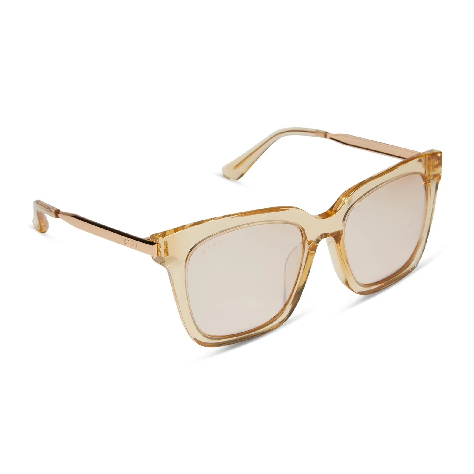 BELLA - HONEY CRYSTAL + HONEY CRYSTAL FLASH SUNGLASSES sold by Diff Eyewear product image thumbnail 2