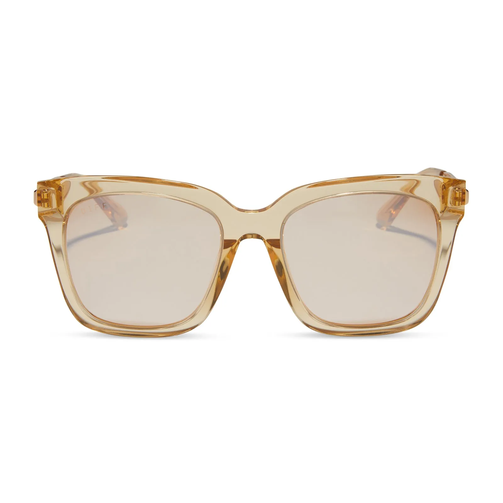 BELLA - HONEY CRYSTAL + HONEY CRYSTAL FLASH SUNGLASSES sold by Diff Eyewear