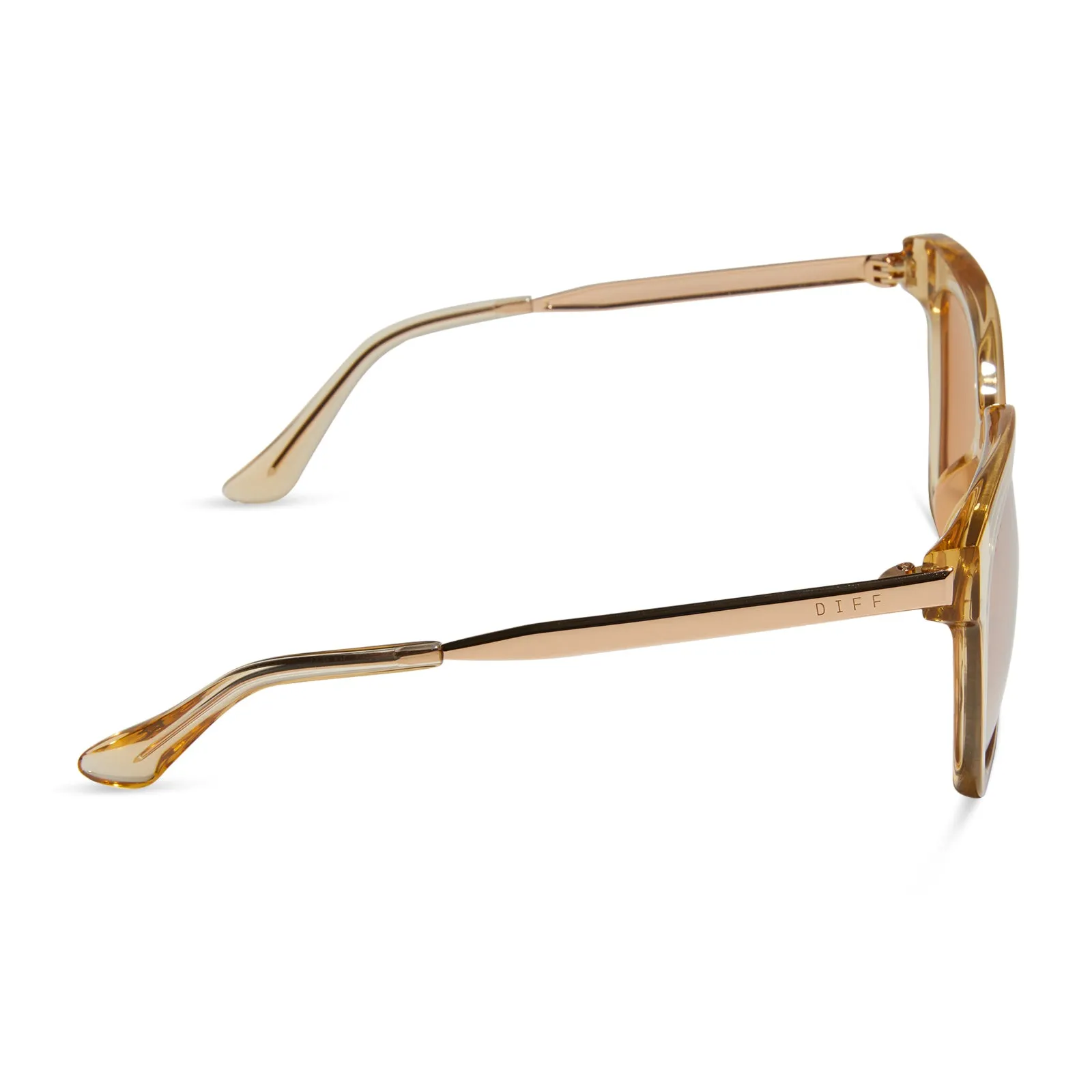 BELLA - HONEY CRYSTAL + HONEY CRYSTAL FLASH SUNGLASSES sold by Diff Eyewear product image thumbnail 3