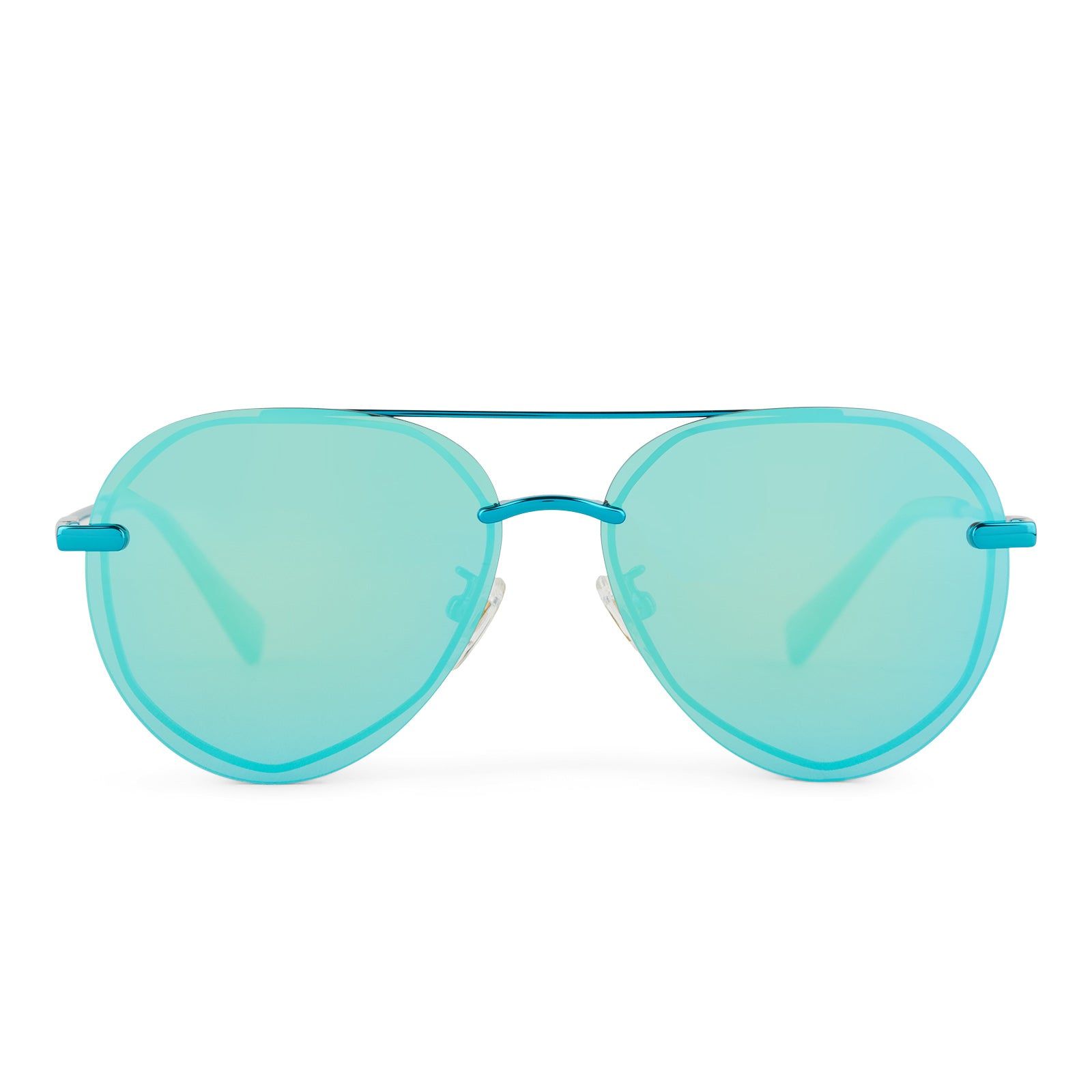 LENOX XS - TURQUOISE METALLIC + TEAL MIRROR + POLARIZED SUNGLASSES sold by Diff Eyewear