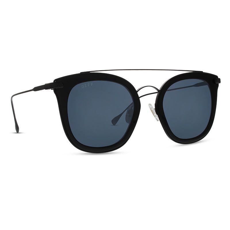 ZOEY - BLACK + GREY + POLARIZED SUNGLASSES sold by Diff Eyewear product image thumbnail 2
