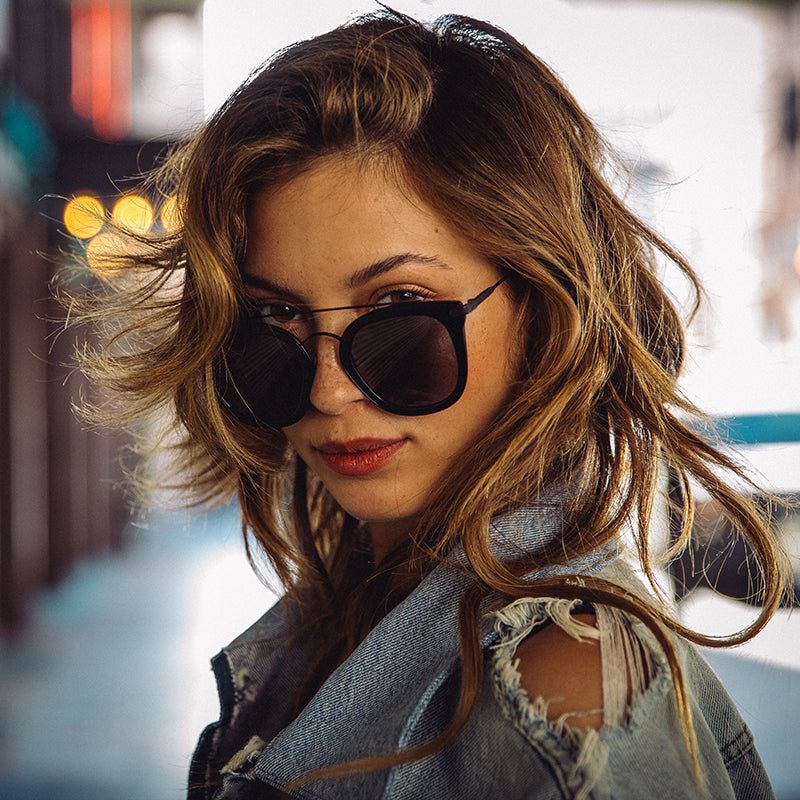 ZOEY - BLACK + GREY + POLARIZED SUNGLASSES sold by Diff Eyewear product image thumbnail 8