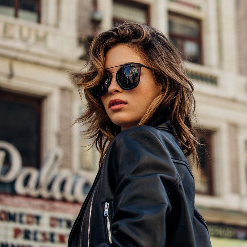 ZOEY - BLACK + GREY + POLARIZED SUNGLASSES sold by Diff Eyewear product image thumbnail 6