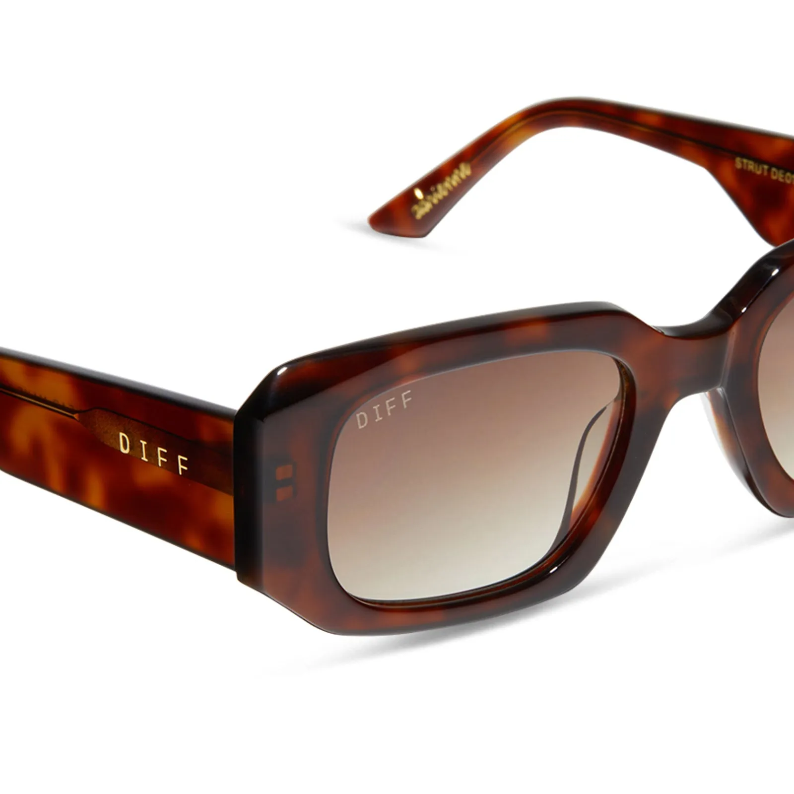 ADRIENNE BAILON - STRUT + TORTOISE + BROWN GRADIENT SUNGLASSES sold by Diff Eyewear product image thumbnail 4