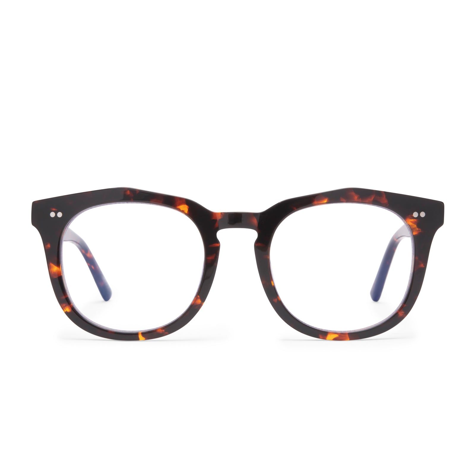 WESTON - DARK TORTOISE + CLEAR GLASSES sold by Diff Eyewear