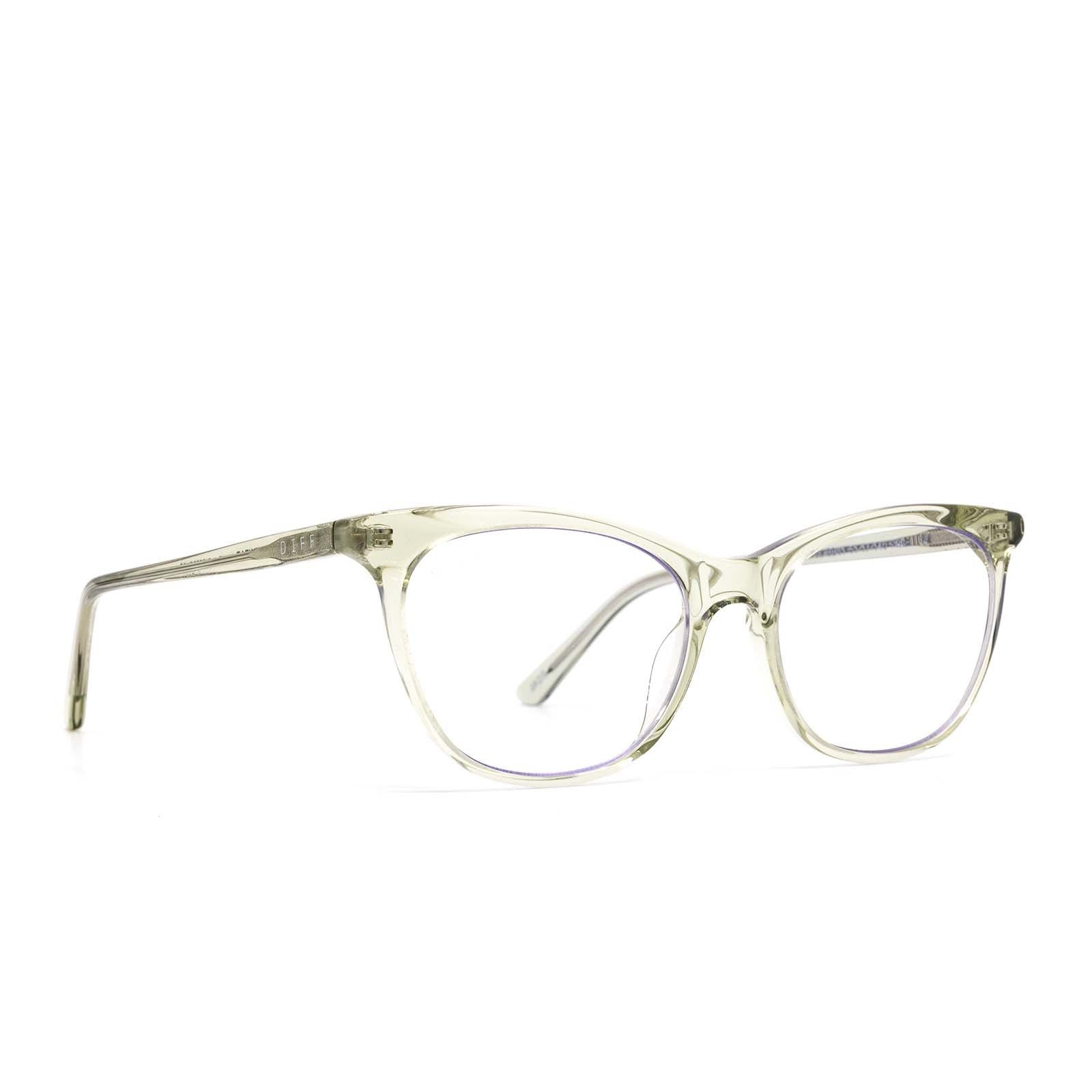JADE - OLIVE CRYSTAL + BLUE LIGHT TECHNOLOGY GLASSES sold by Diff Eyewear product image thumbnail 2
