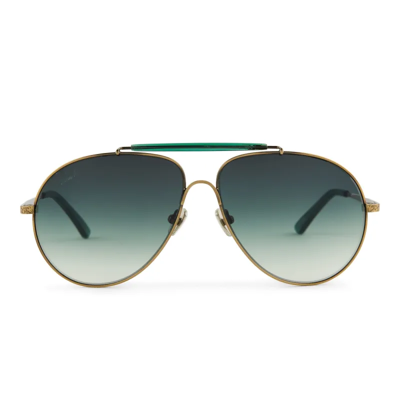 PATRICIA NASH - GLORIA + PLANET CRYSTAL + G15 GRADIENT SUNGLASSES sold by Diff Eyewear