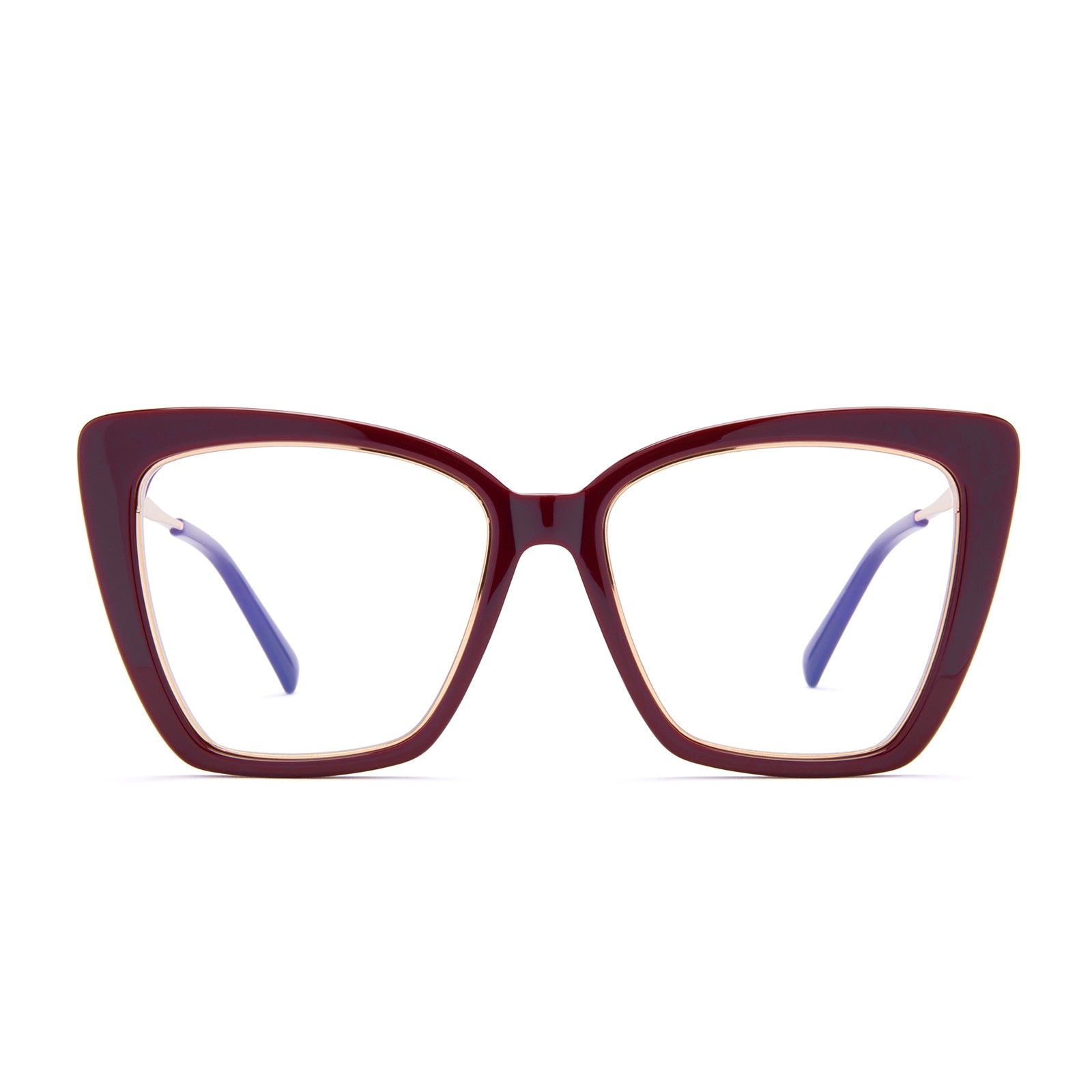 BECKY IV - CLARET + BLUE LIGHT TECHNOLOGY GLASSES sold by Diff Eyewear