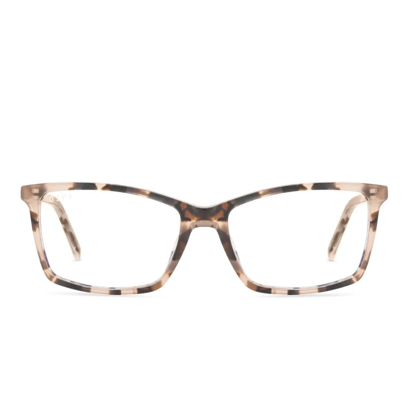 CONNOR - HIMALAYAN TORTOISE + CLEAR GLASSES sold by Diff Eyewear
