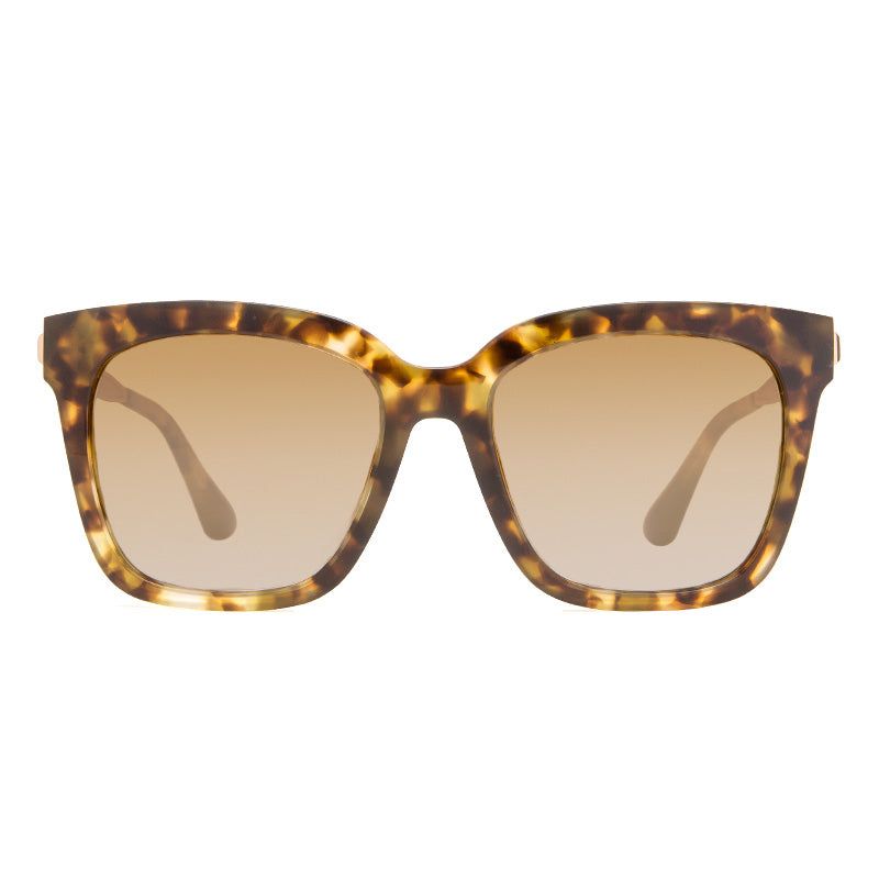 BELLA - MOSS HAVANA + BROWN GRADIENT GOLD FLASH + POLARIZED SUNGLASSES sold by Diff Eyewear