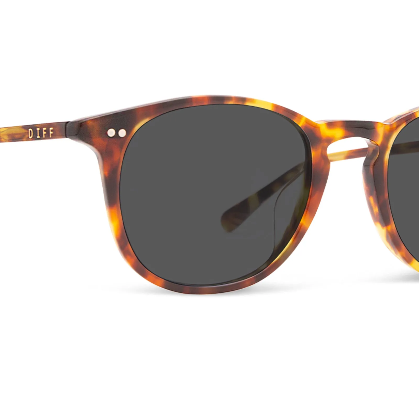 JAXSON - AMBER TORTOISE + GREY + POLARIZED SUNGLASSES sold by Diff Eyewear product image thumbnail 4