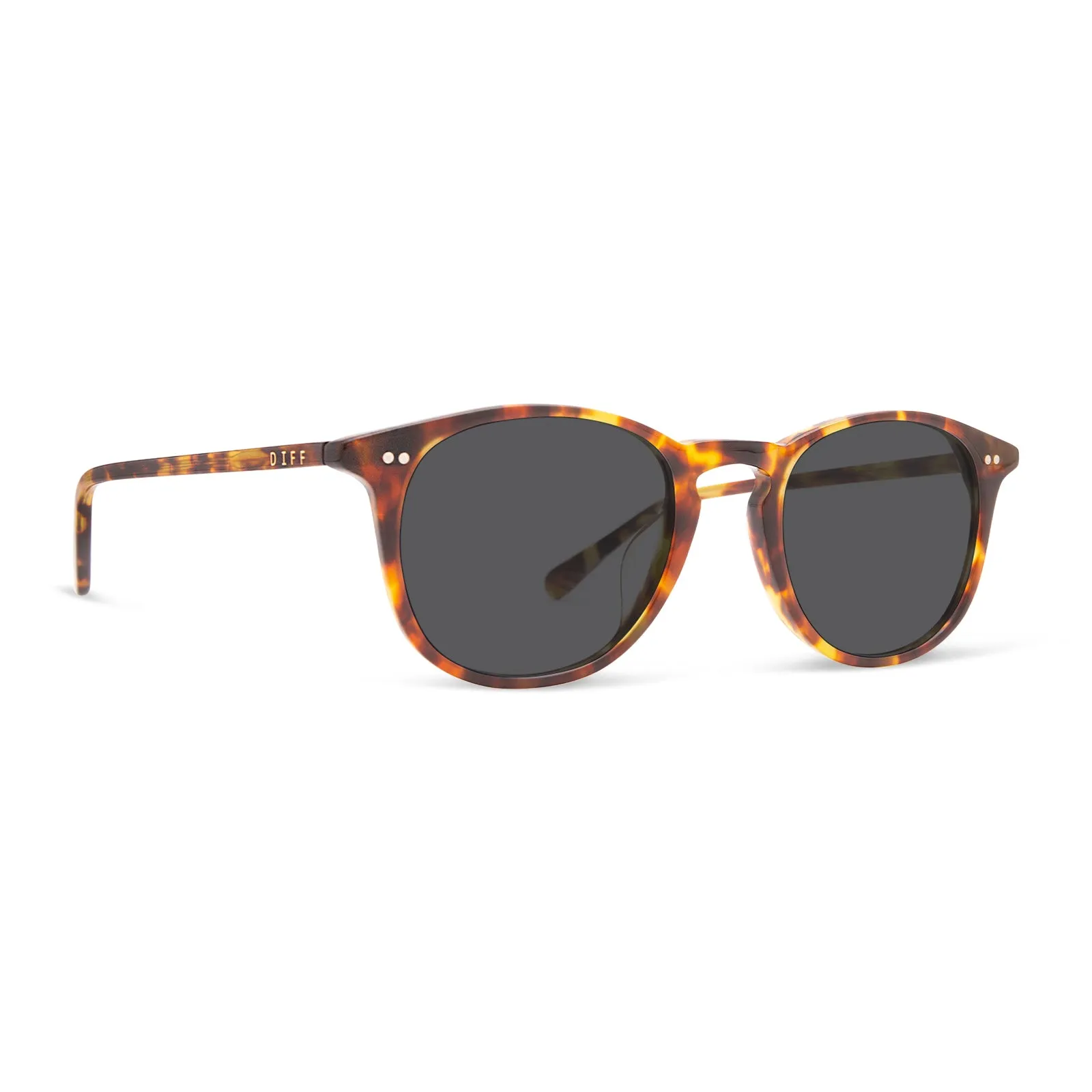 JAXSON - AMBER TORTOISE + GREY + POLARIZED SUNGLASSES sold by Diff Eyewear product image thumbnail 2