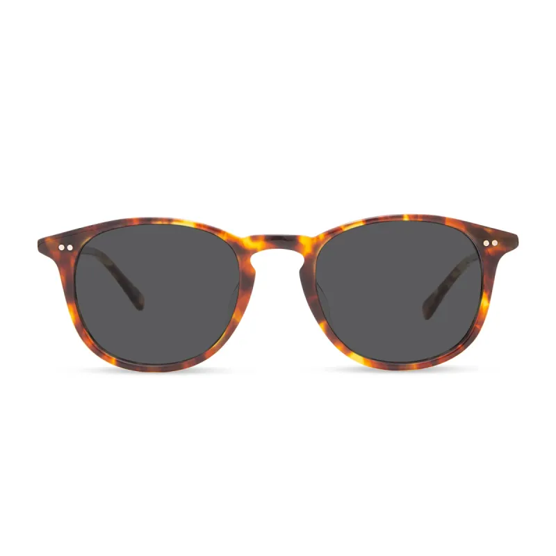 JAXSON - AMBER TORTOISE + GREY + POLARIZED SUNGLASSES sold by Diff Eyewear