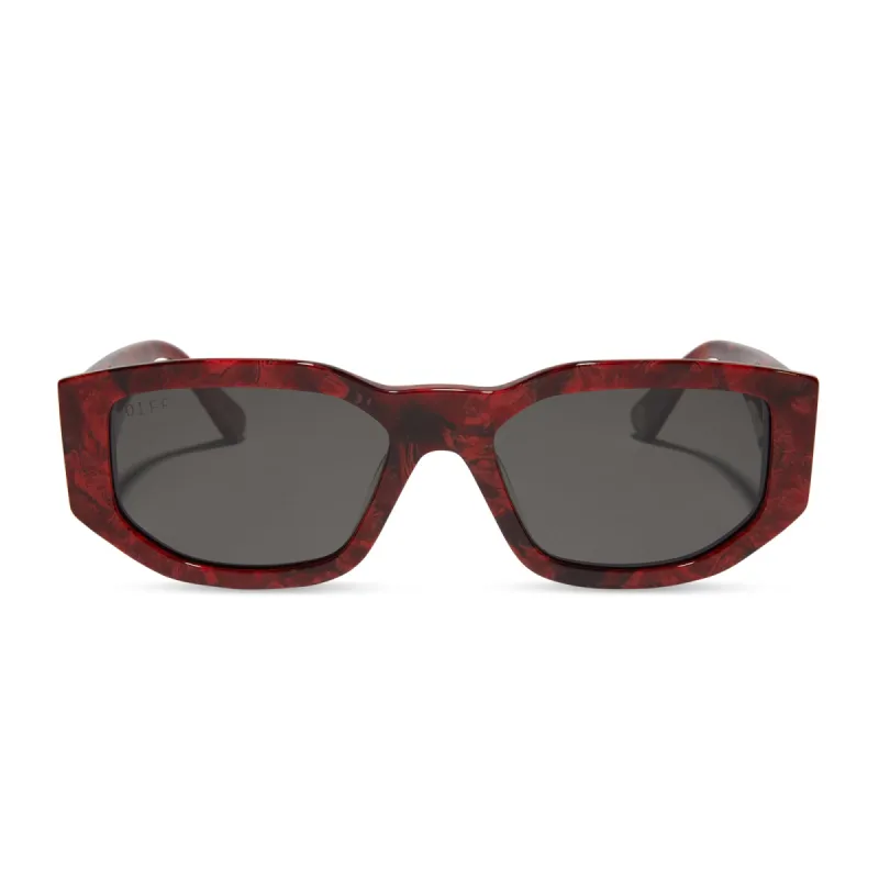 DARTH MAUL™ - MARBLED SITH™ BLACK + DATHOMIR™️ RED + SPACE GRAY + POLARIZED SUNGLASSES sold by Diff Eyewear