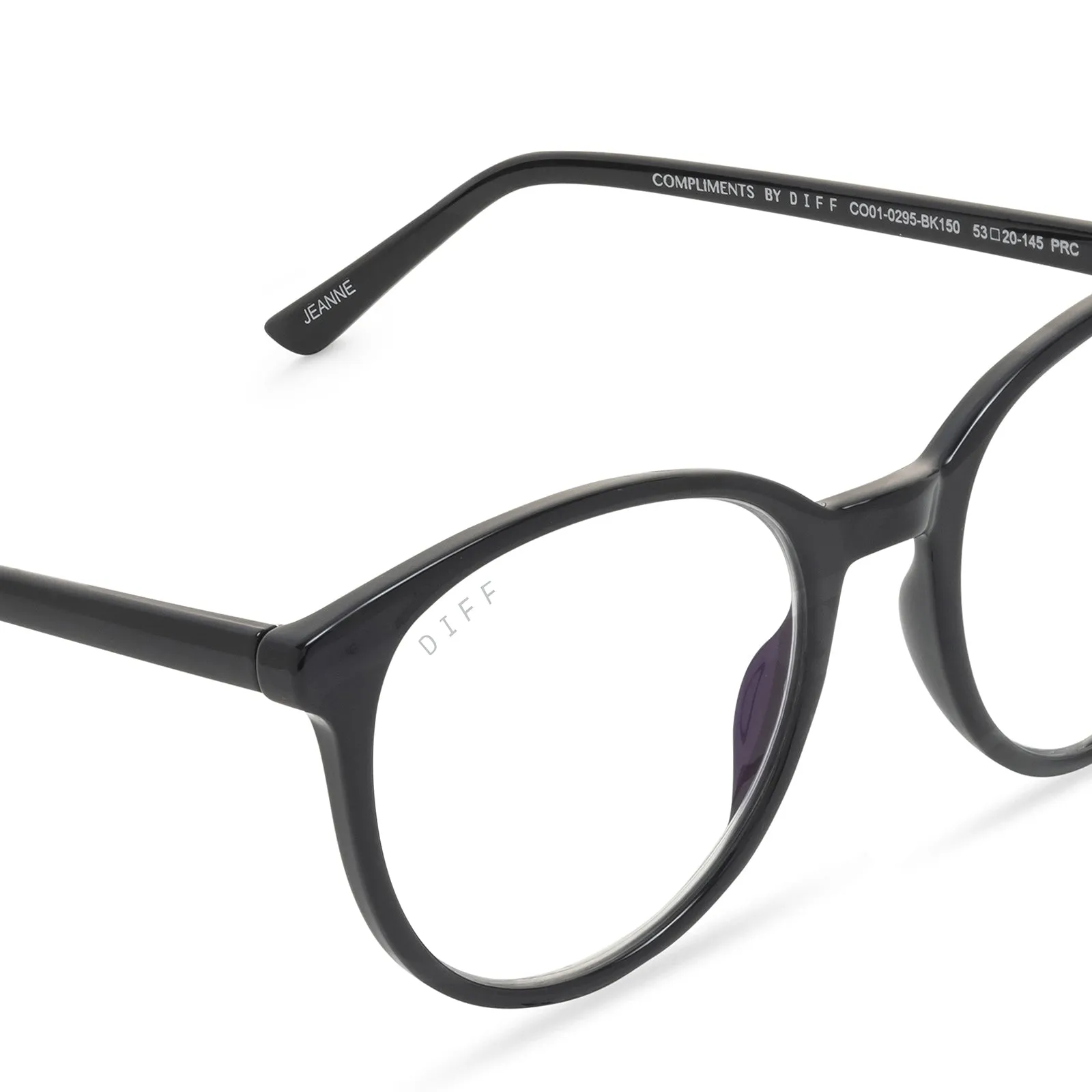 JEANNE - BLACK + BLUE LIGHT READERS sold by Diff Eyewear product image thumbnail 2