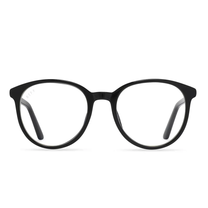 JEANNE - BLACK + BLUE LIGHT READERS sold by Diff Eyewear