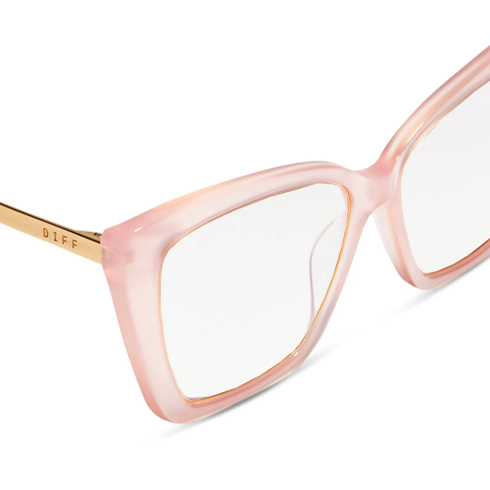 BECKY IV - ROSE TEA PINK + PRESCRIPTION GLASSES sold by Diff Eyewear product image thumbnail 4