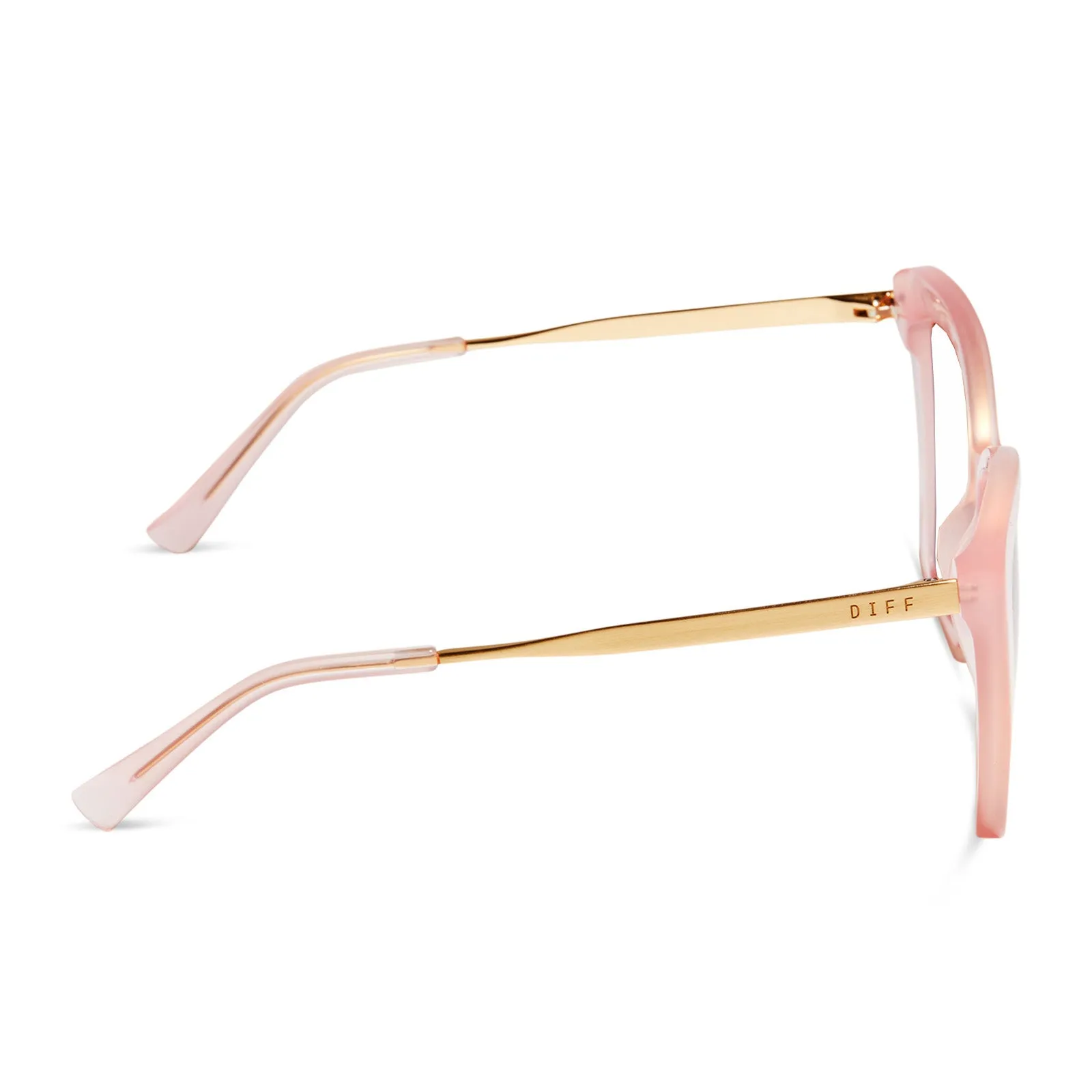 BECKY IV - ROSE TEA PINK + PRESCRIPTION GLASSES sold by Diff Eyewear product image thumbnail 3
