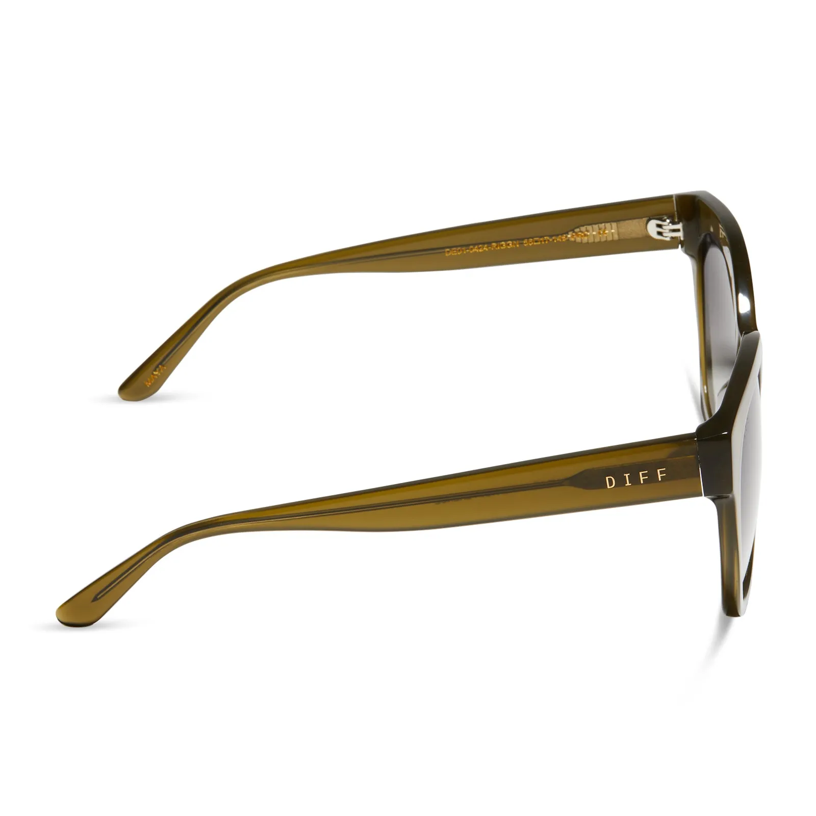 MAYA - RICH OLIVE + GREY GRADIENT SUNGLASSES sold by Diff Eyewear product image thumbnail 3