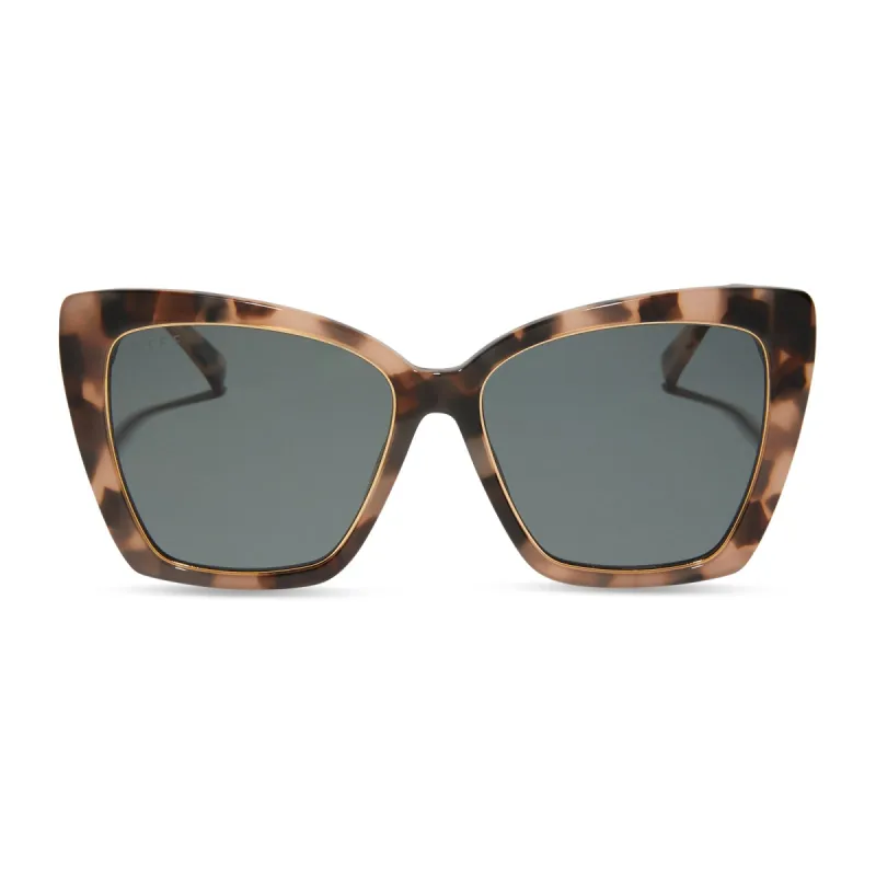 BECKY IV - HIMALAYAN TORTOISE + GREY + POLARIZED SUNGLASSES sold by Diff Eyewear