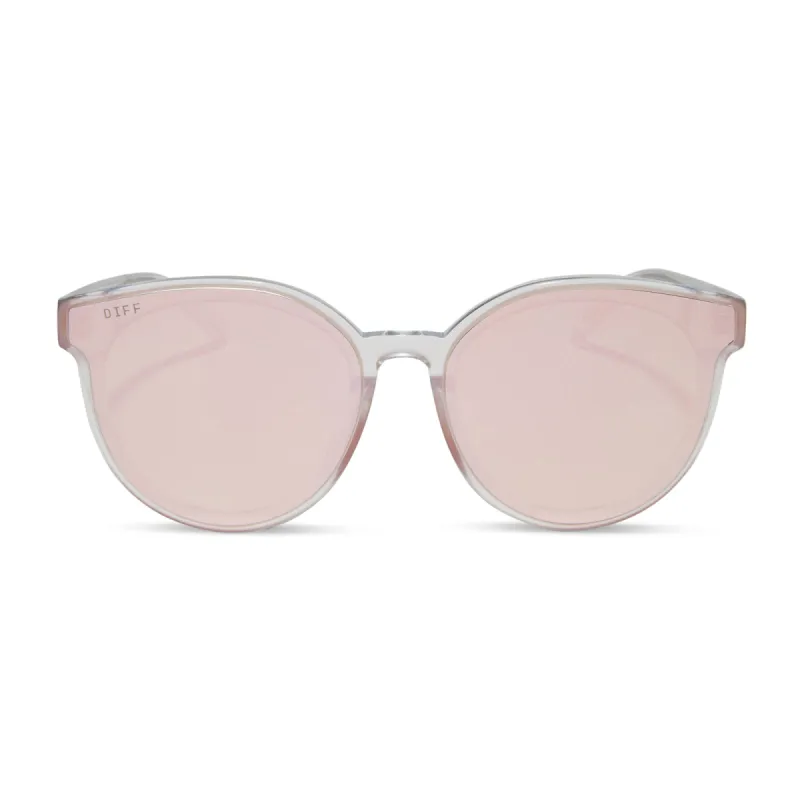 GEMMA - OPALESCENT PINK + CHERRY BLOSSOM MIRROR SUNGLASSES sold by Diff Eyewear