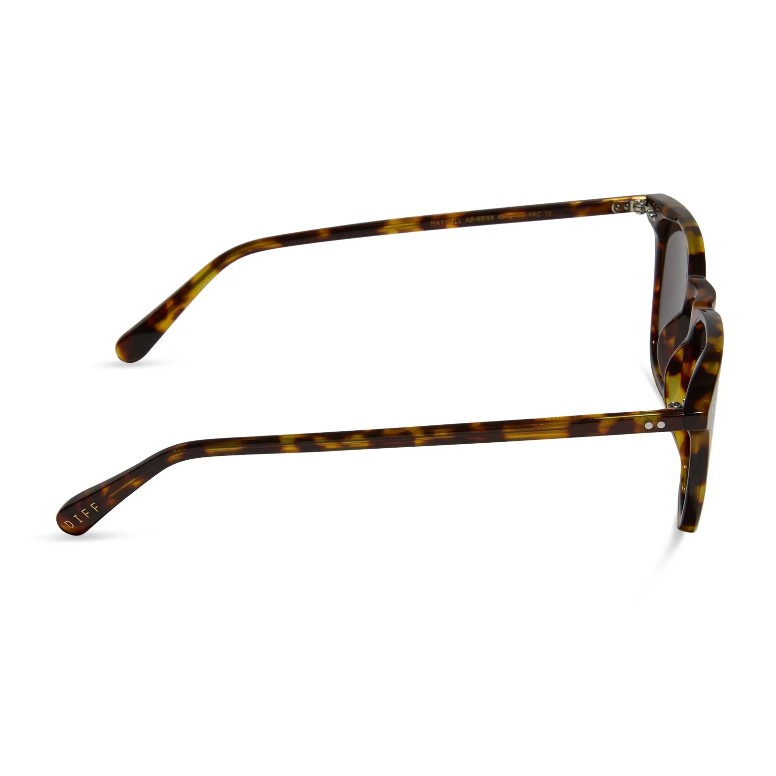 MAXWELL - AMBER TORTOISE + SUNSET MIRROR SUNGLASSES sold by Diff Eyewear product image thumbnail 3