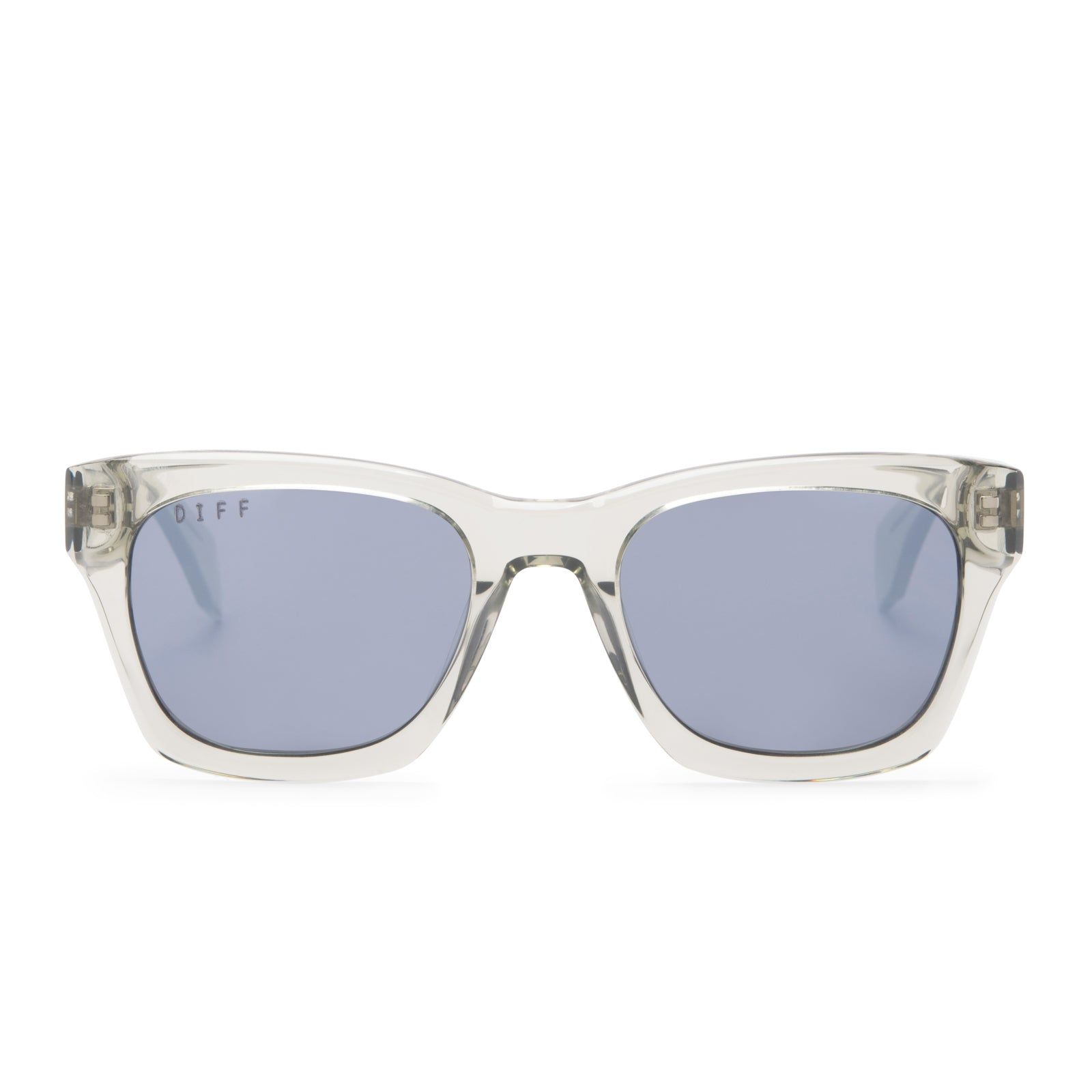 DEAN - OLIVE CRYSTAL + GREY MIRROR SUNGLASSES sold by Diff Eyewear