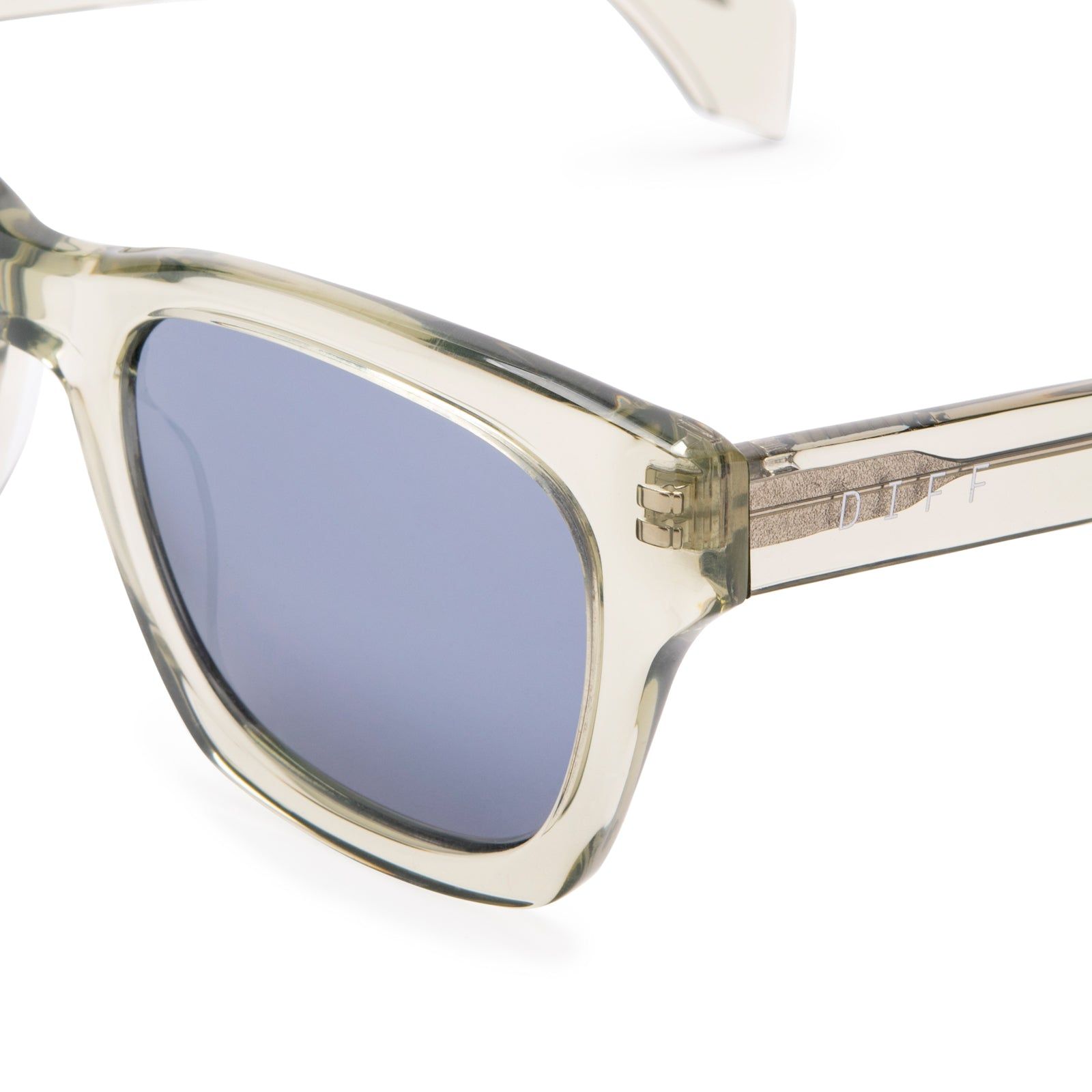 DEAN - OLIVE CRYSTAL + GREY MIRROR SUNGLASSES sold by Diff Eyewear product image thumbnail 3