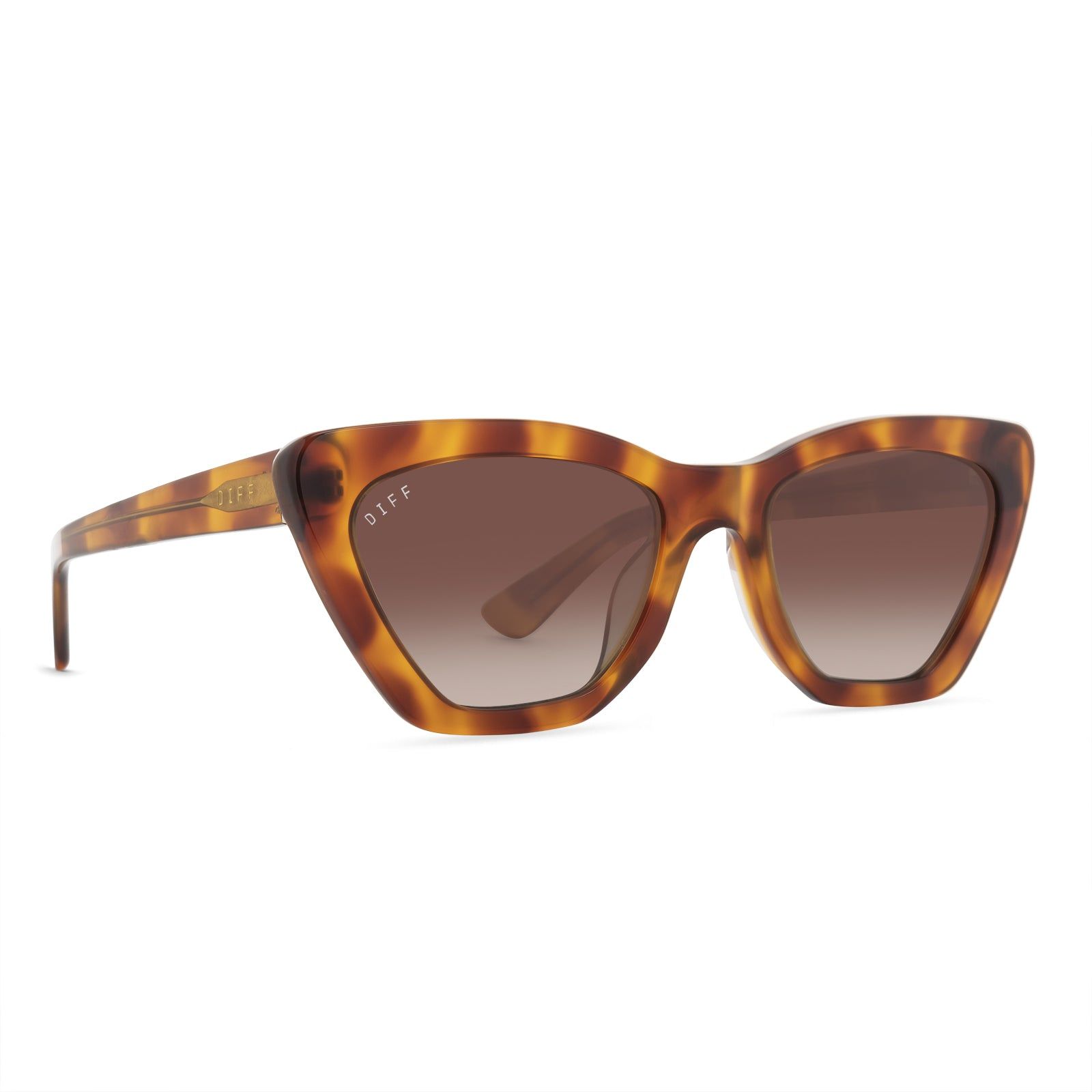 CAMILA - ANDES TORTOISE + BROWN GRADIENT POLARIZED SUNGLASSES sold by Diff Eyewear product image thumbnail 2